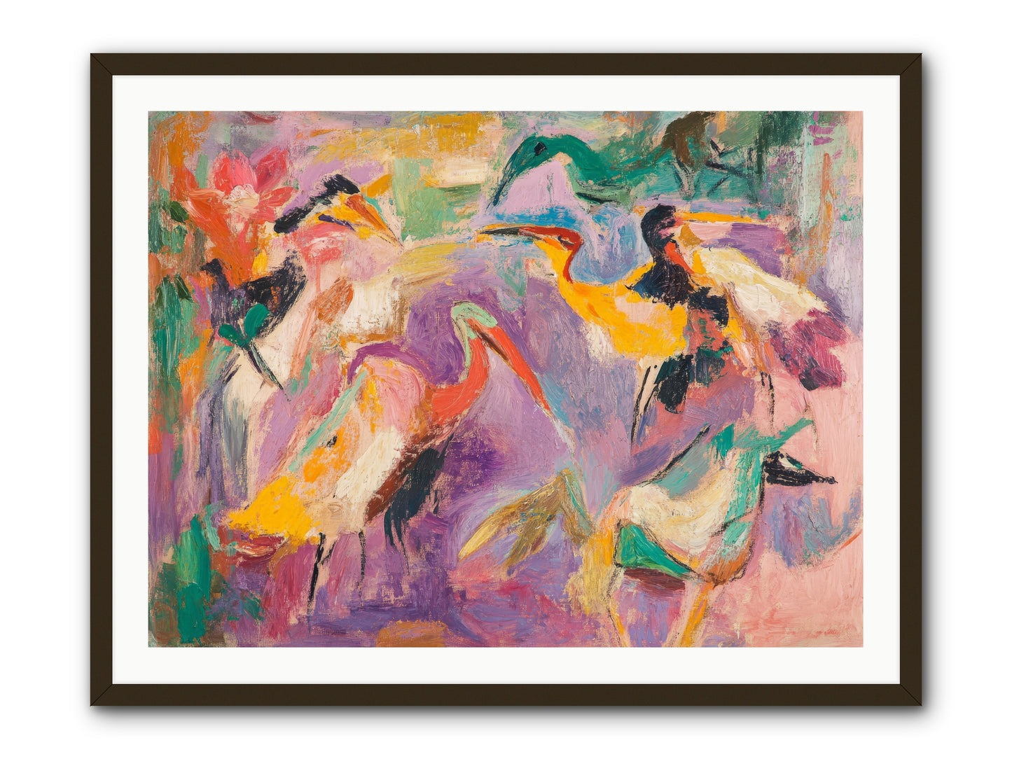 Royal Flock -- Framed Print - Black 40x30