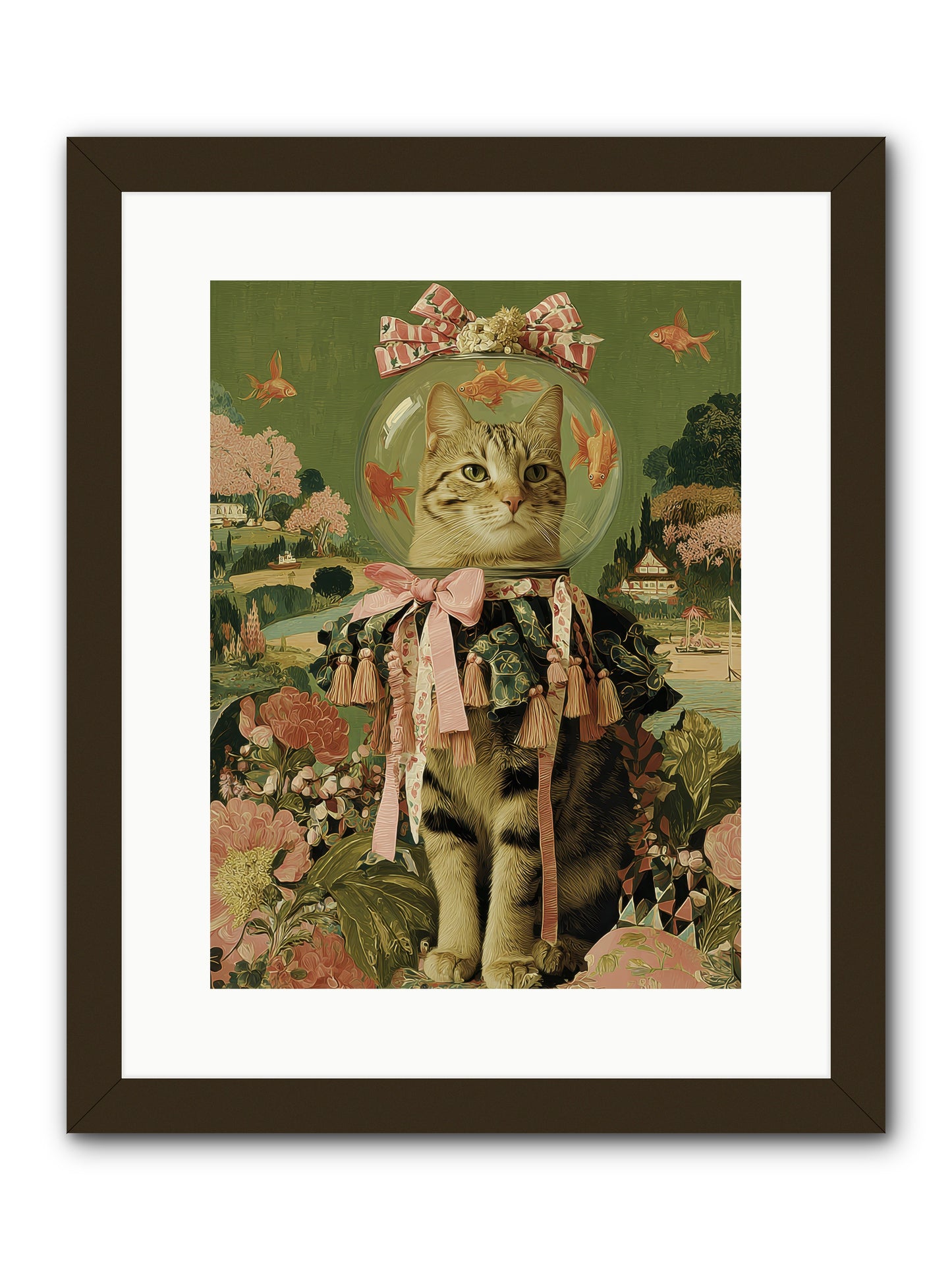 Royal Holiday -- Framed Print - Black 12x16