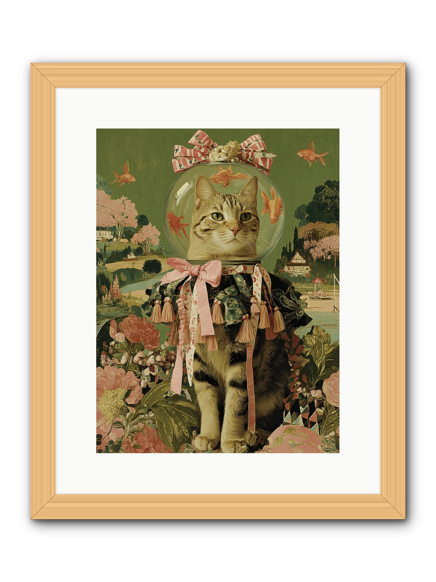 Royal Holiday -- Framed Print - Natural 12x16