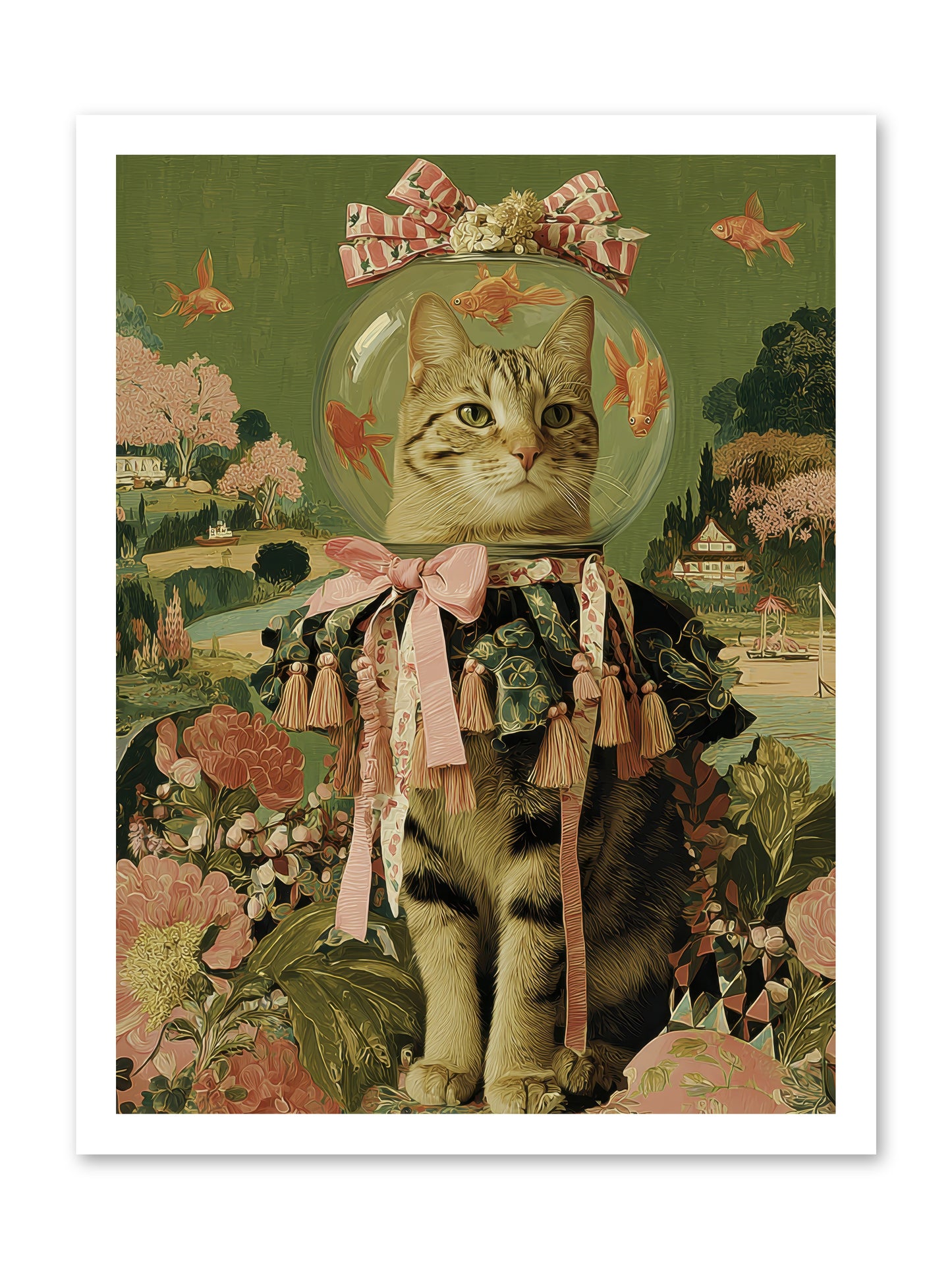 Royal Holiday -- Loose Canvas Print 18x24