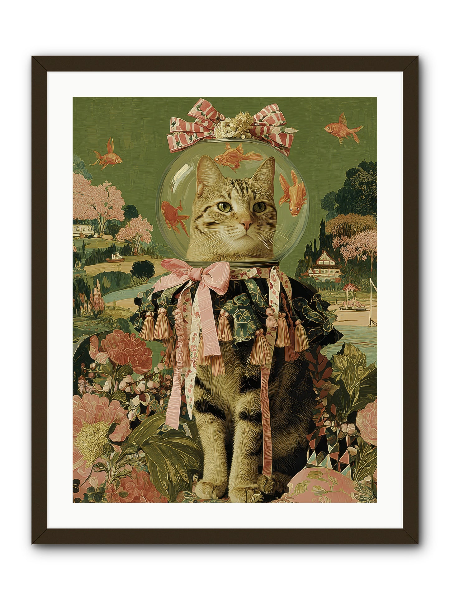 Royal Holiday -- Framed Print - Black 24x32