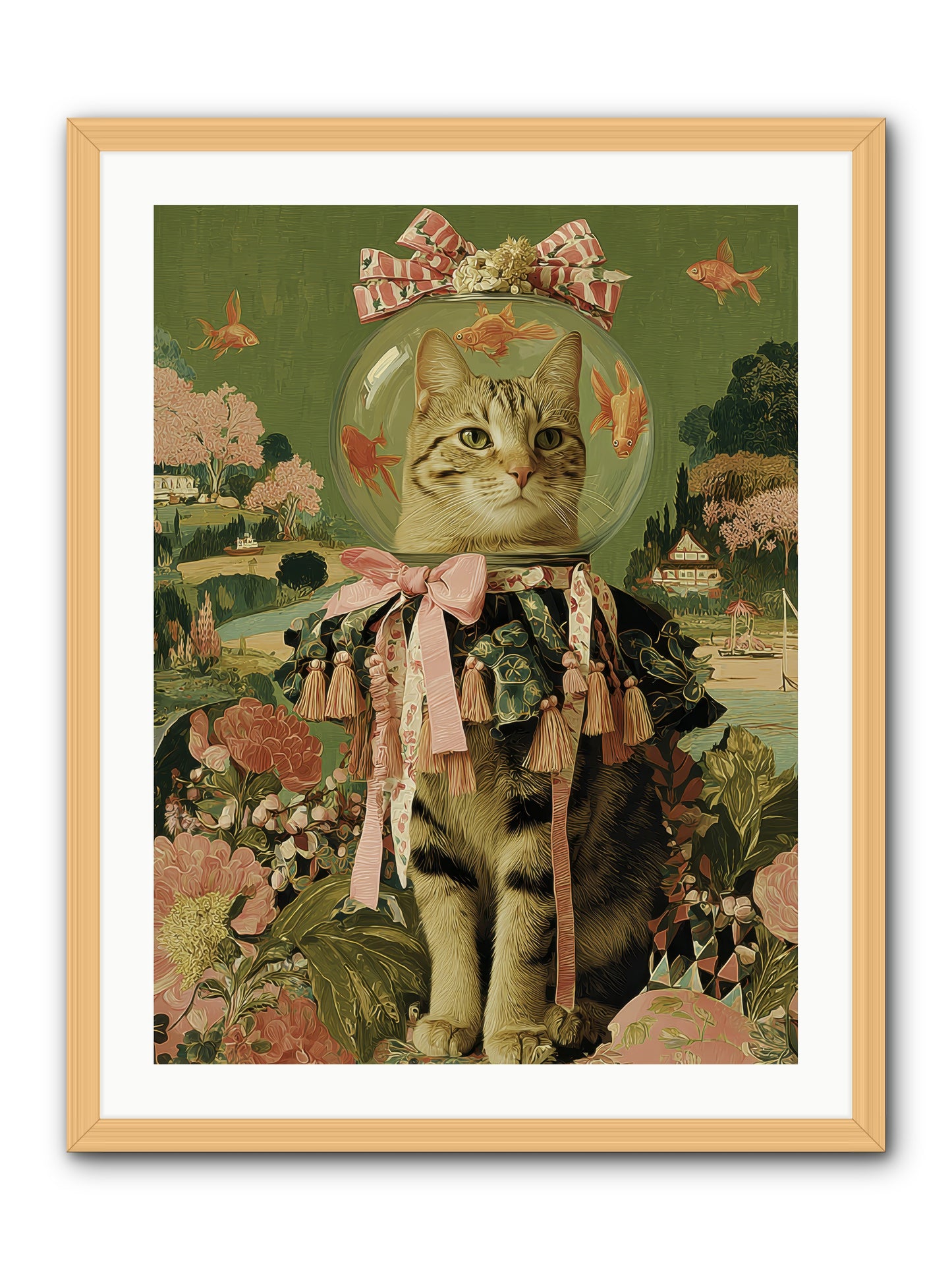 Royal Holiday -- Framed Print - Natural 24x32