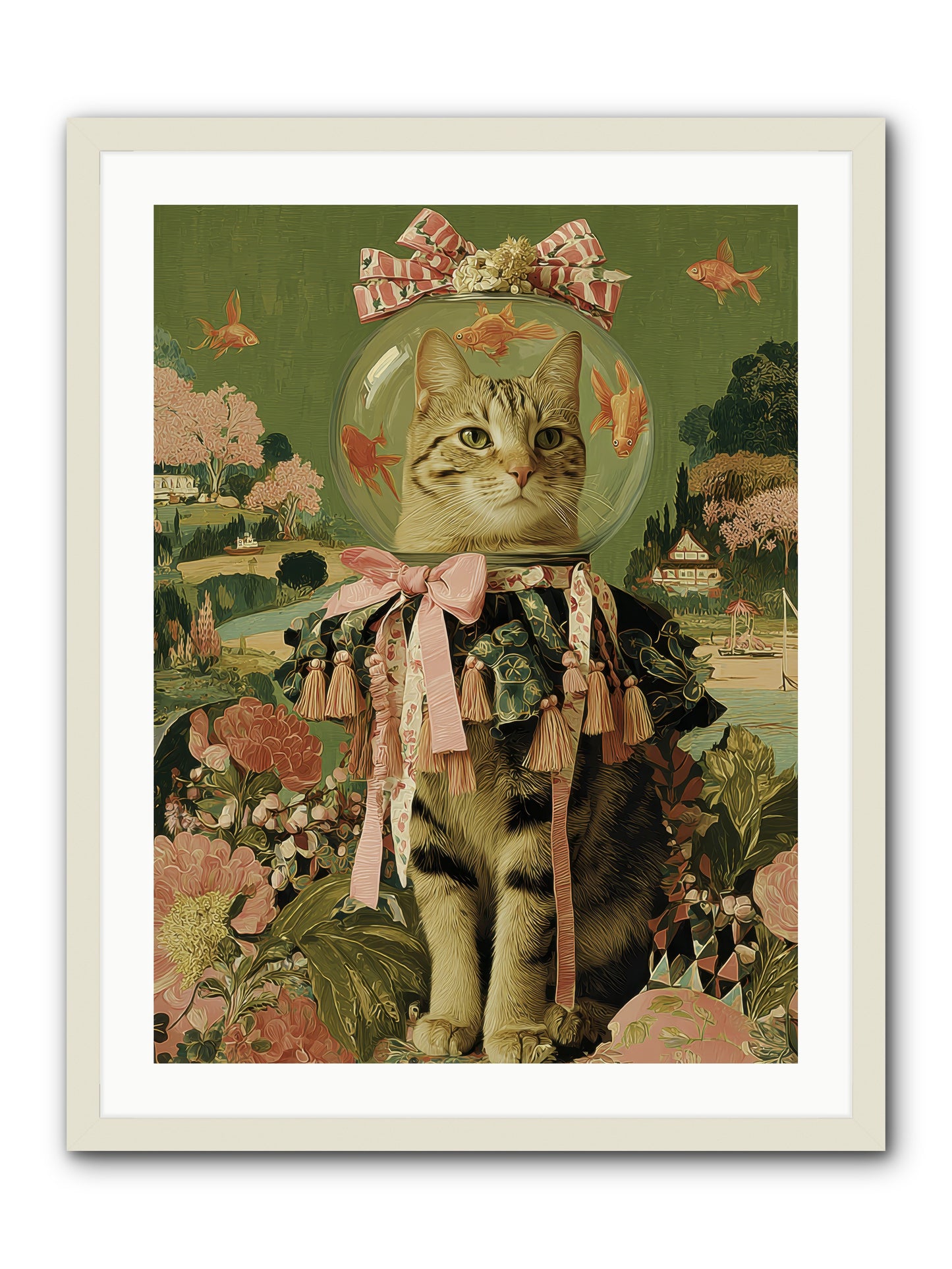 Royal Holiday -- Framed Print - White 24x32