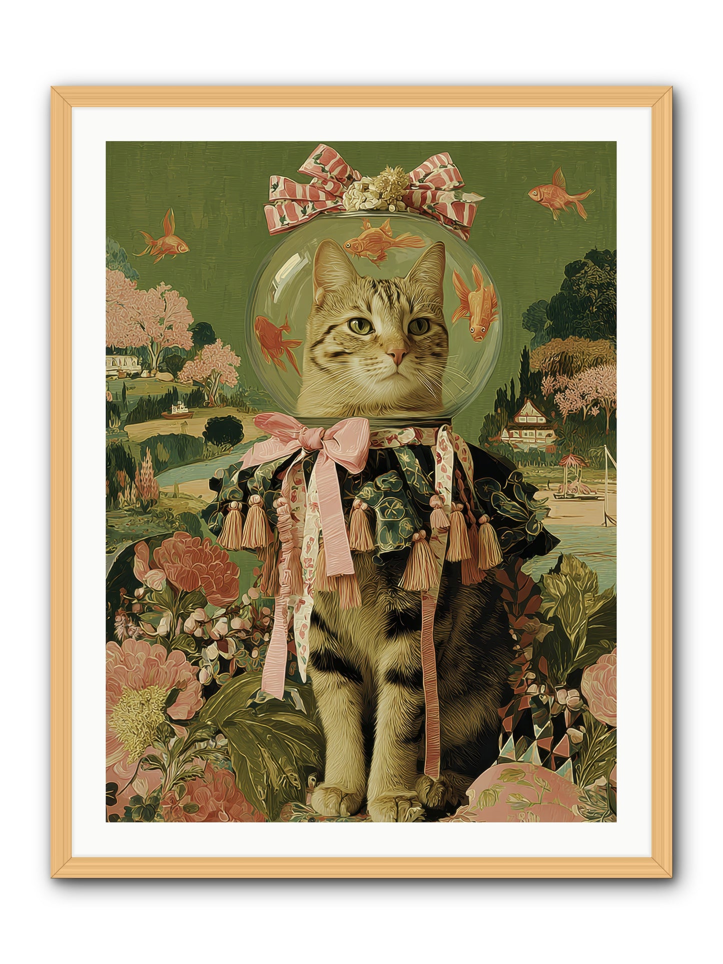 Royal Holiday -- Framed Print - Natural 30x40
