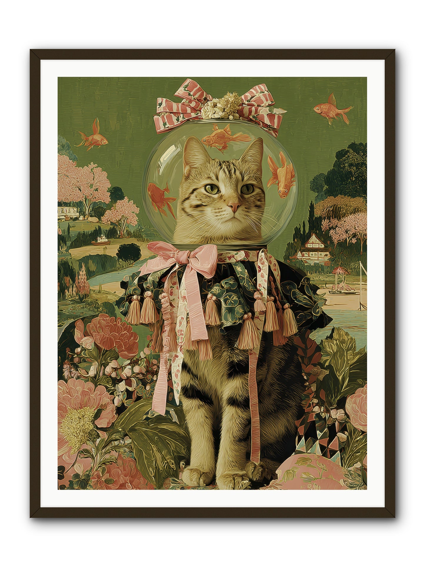 Royal Holiday -- Framed Print - Black 36x48