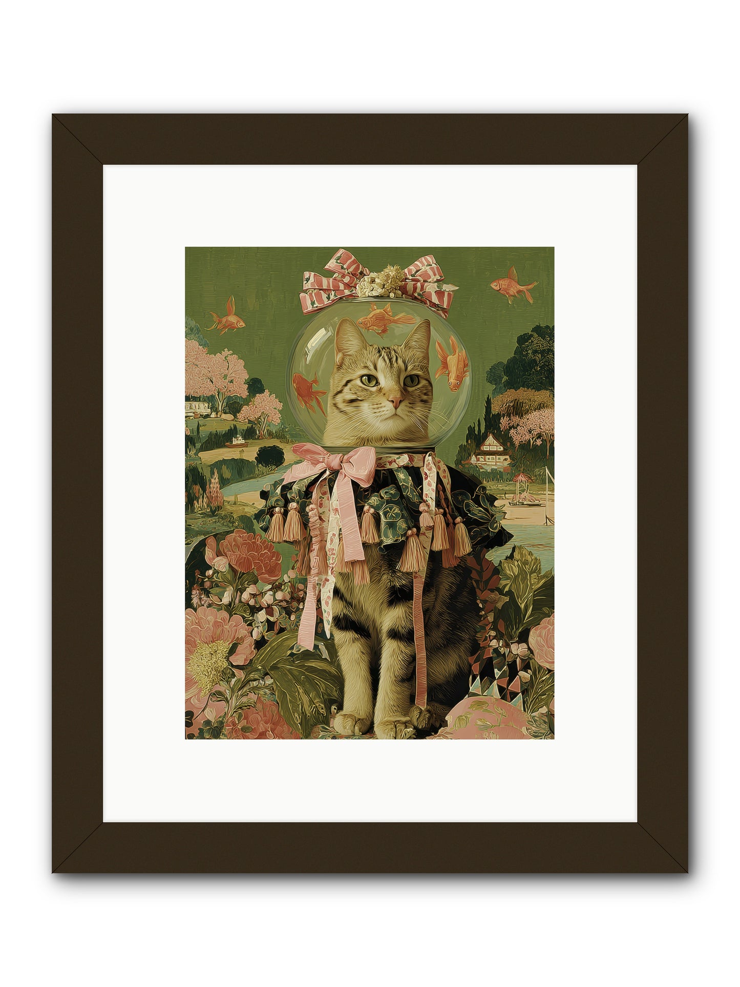Royal Holiday -- Framed Print - Black 9x12