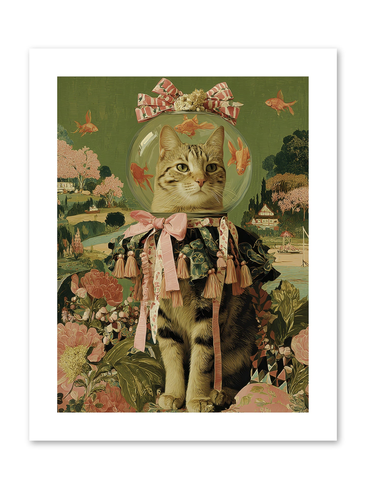 Royal Holiday -- Loose Canvas Print 9x12