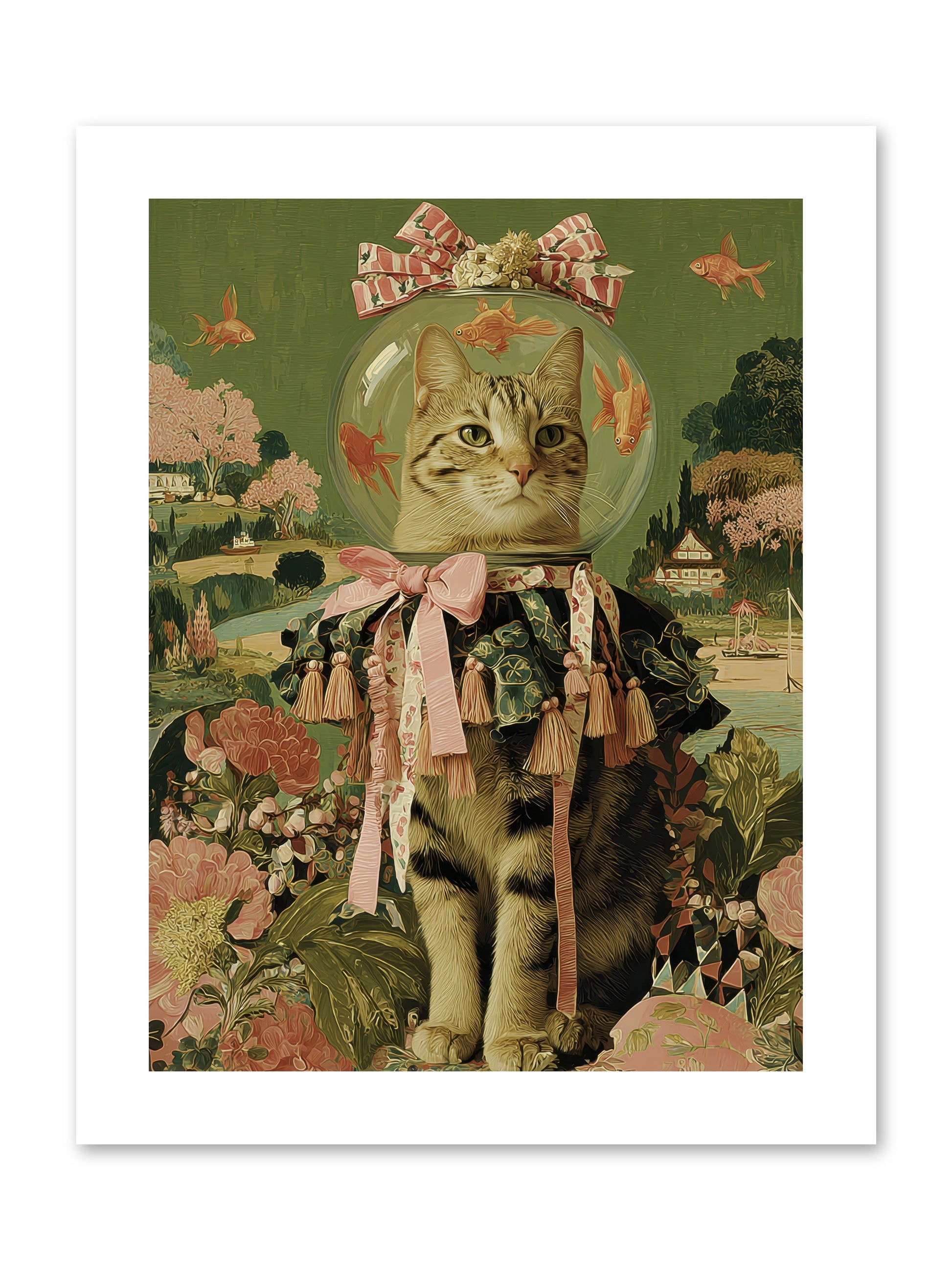 Royal Holiday -- Paper Print 9x12