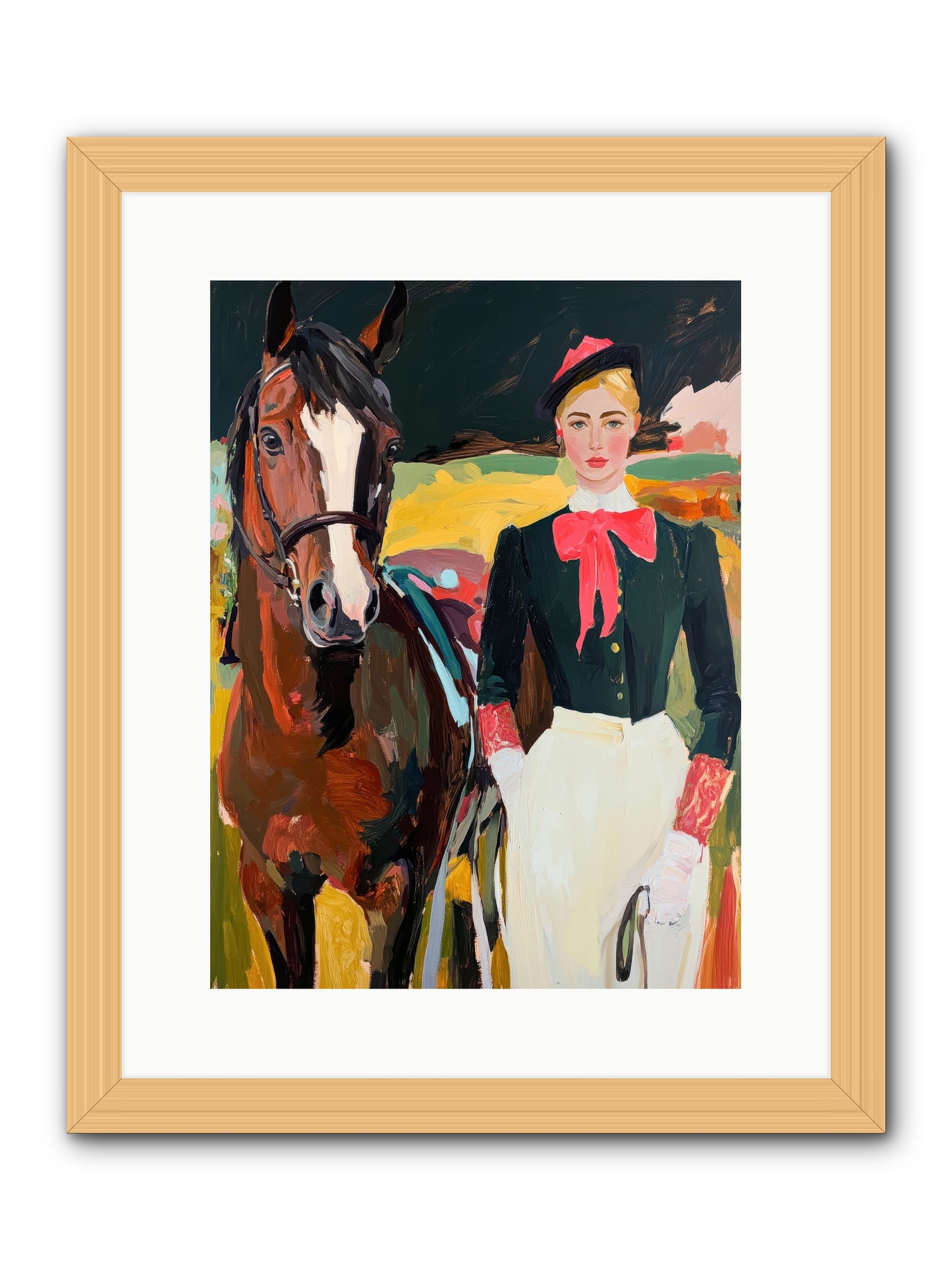 Royal Rebel -- Framed Print - Natural 12x16
