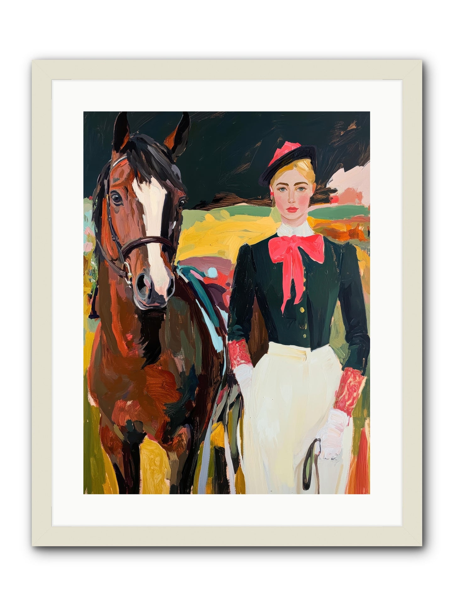 Royal Rebel -- Framed Print - White 18x24
