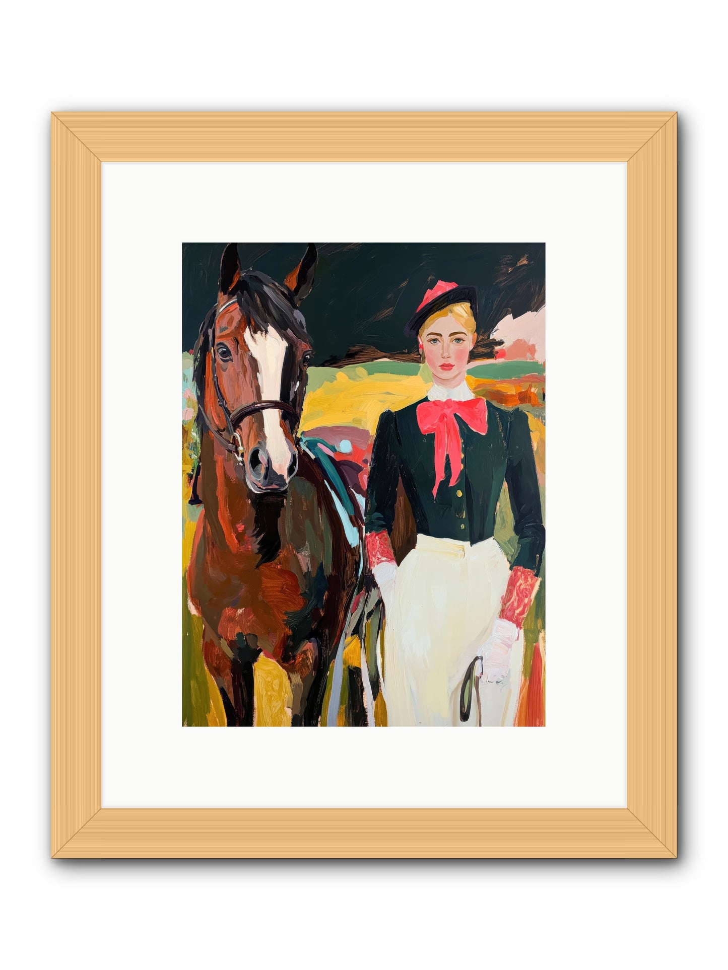 Royal Rebel -- Framed Print - Natural 9x12