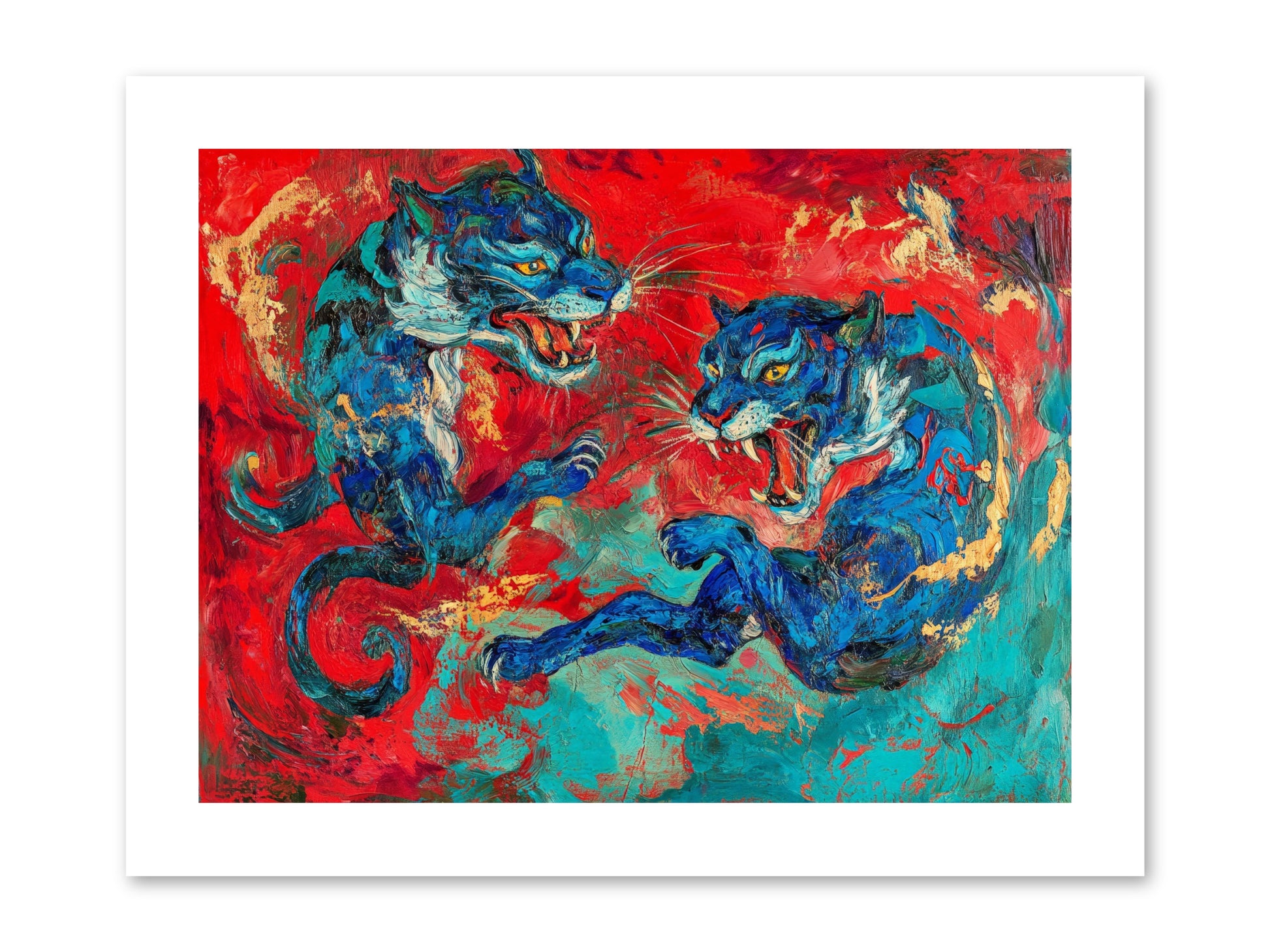 Royal Tiger Ballet -- Paper Print 12x9