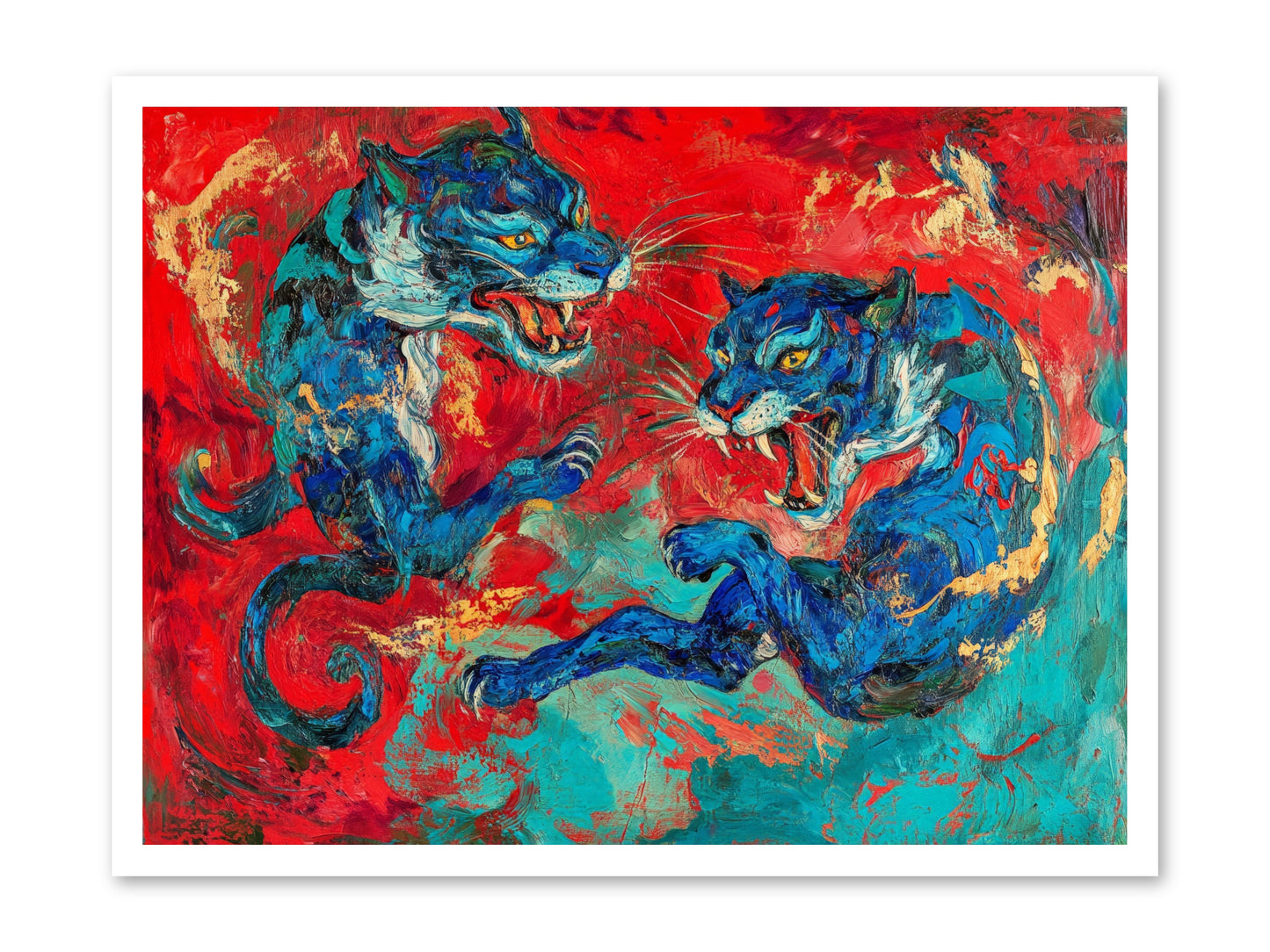 Royal Tiger Ballet -- Paper Print 32x24