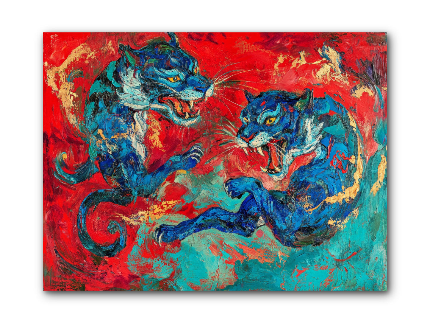 Royal Tiger Ballet -- Wrapped Canvas 12x9