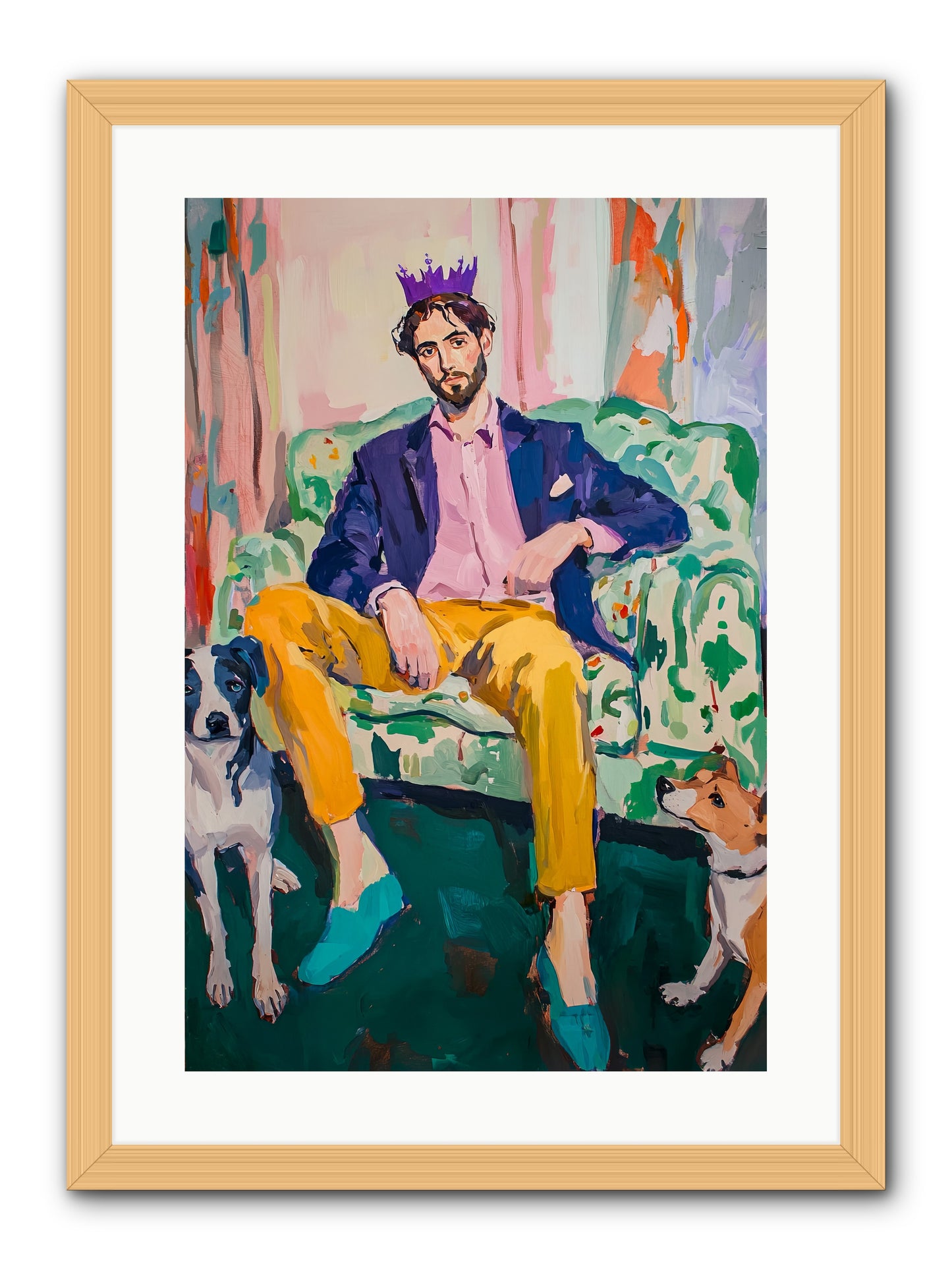 Royal Watch -- Framed Print - Natural 16x24