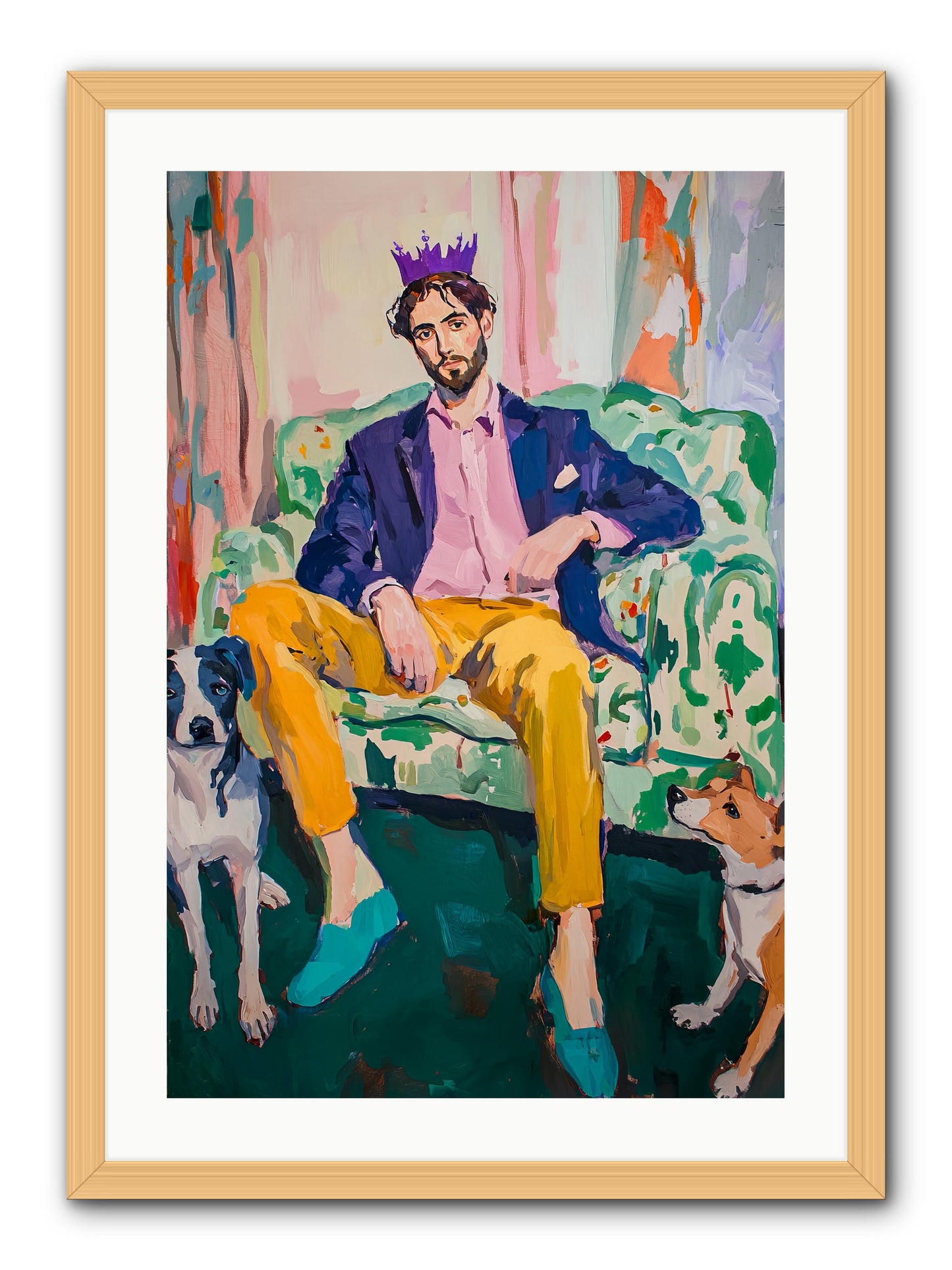 Royal Watch -- Framed Print - Natural 20x30