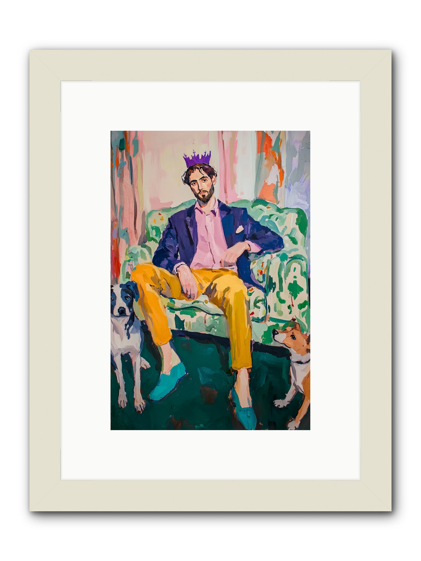Royal Watch -- Framed Print - White 8x12