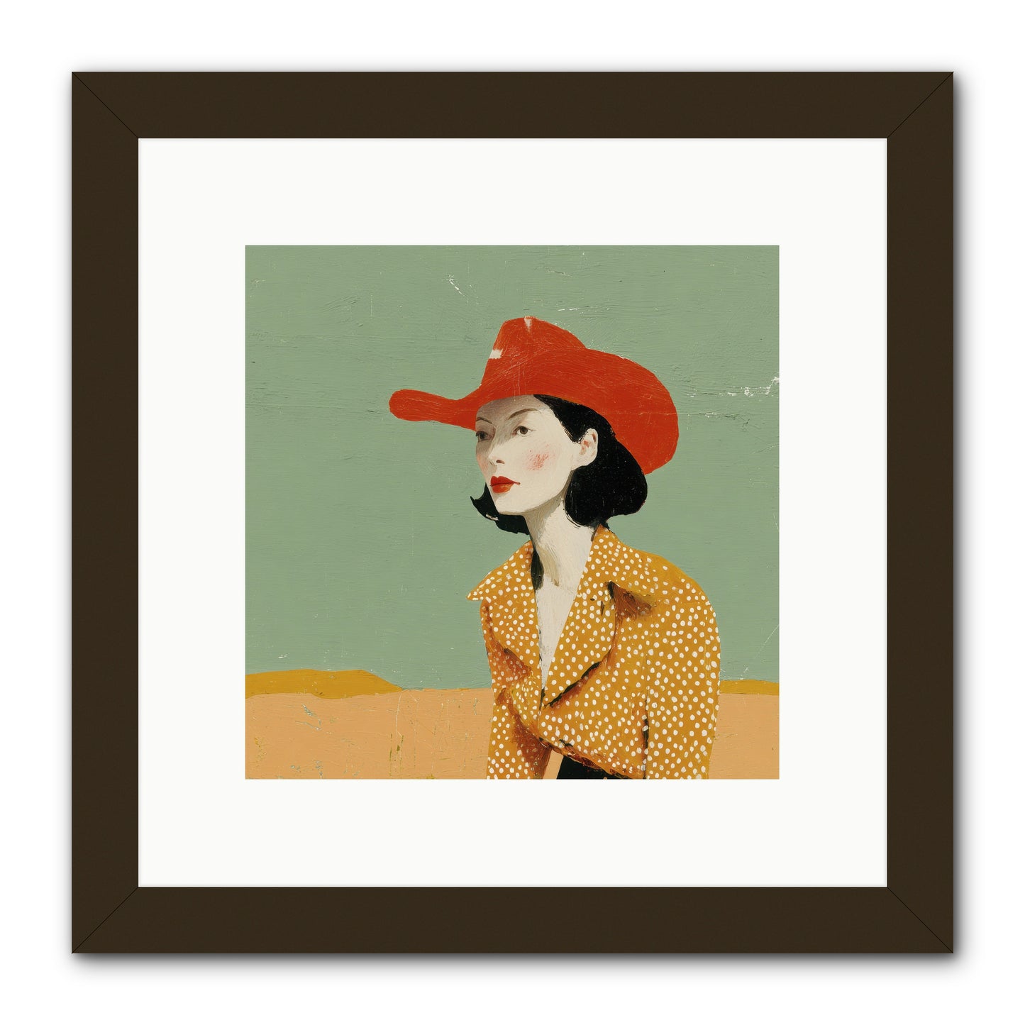 Royalty Meets Ritual -- Framed Print - Black 10x10