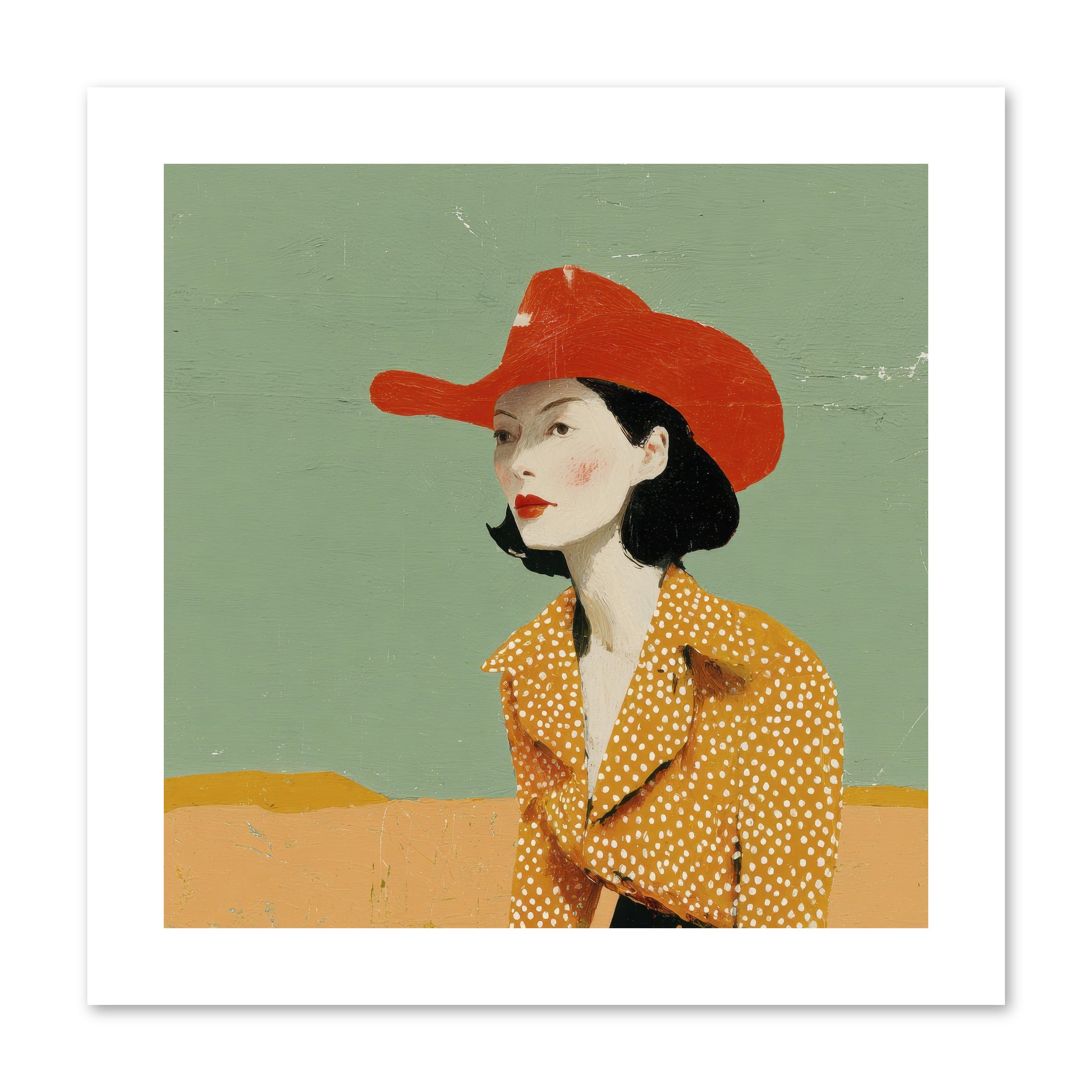 Royalty Meets Ritual -- Paper Print 10x10