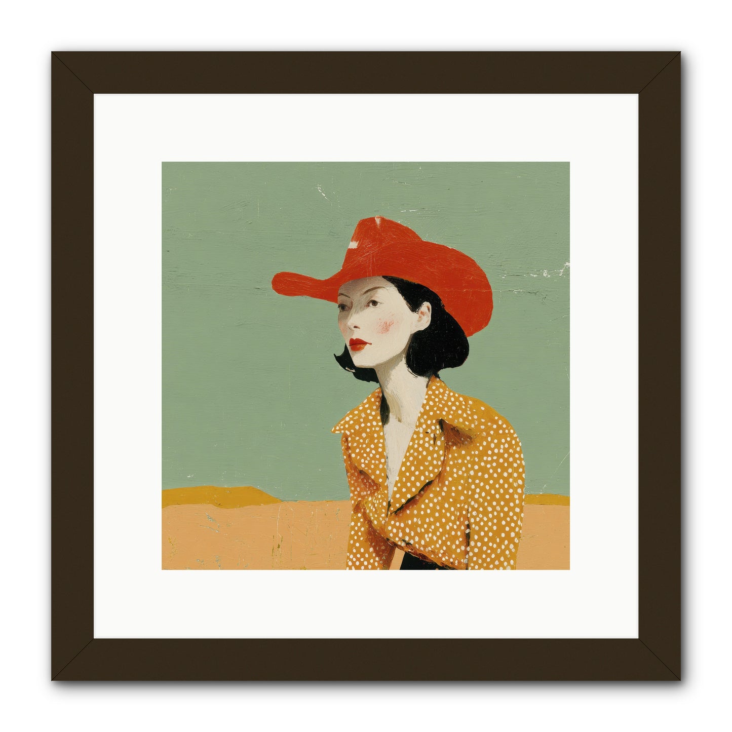 Royalty Meets Ritual -- Framed Print - Black 12x12