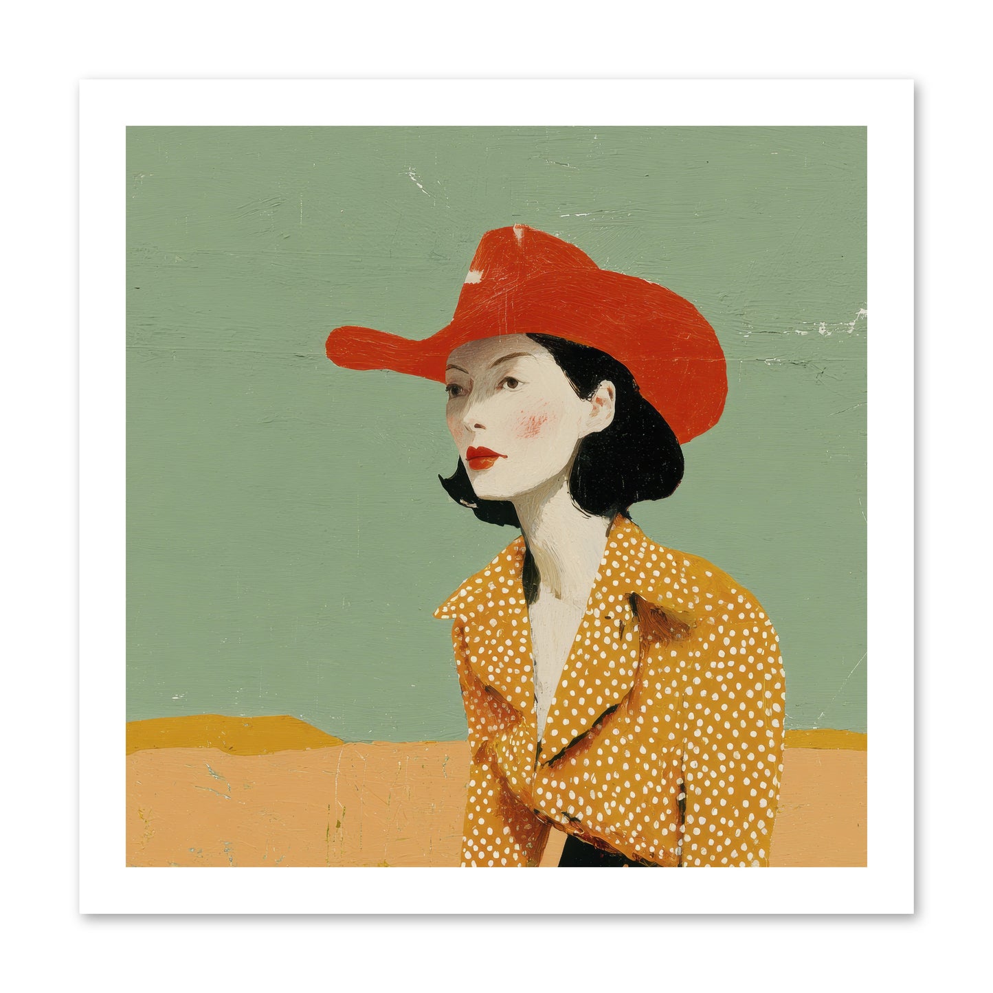 Royalty Meets Ritual -- Loose Canvas Print 16x16