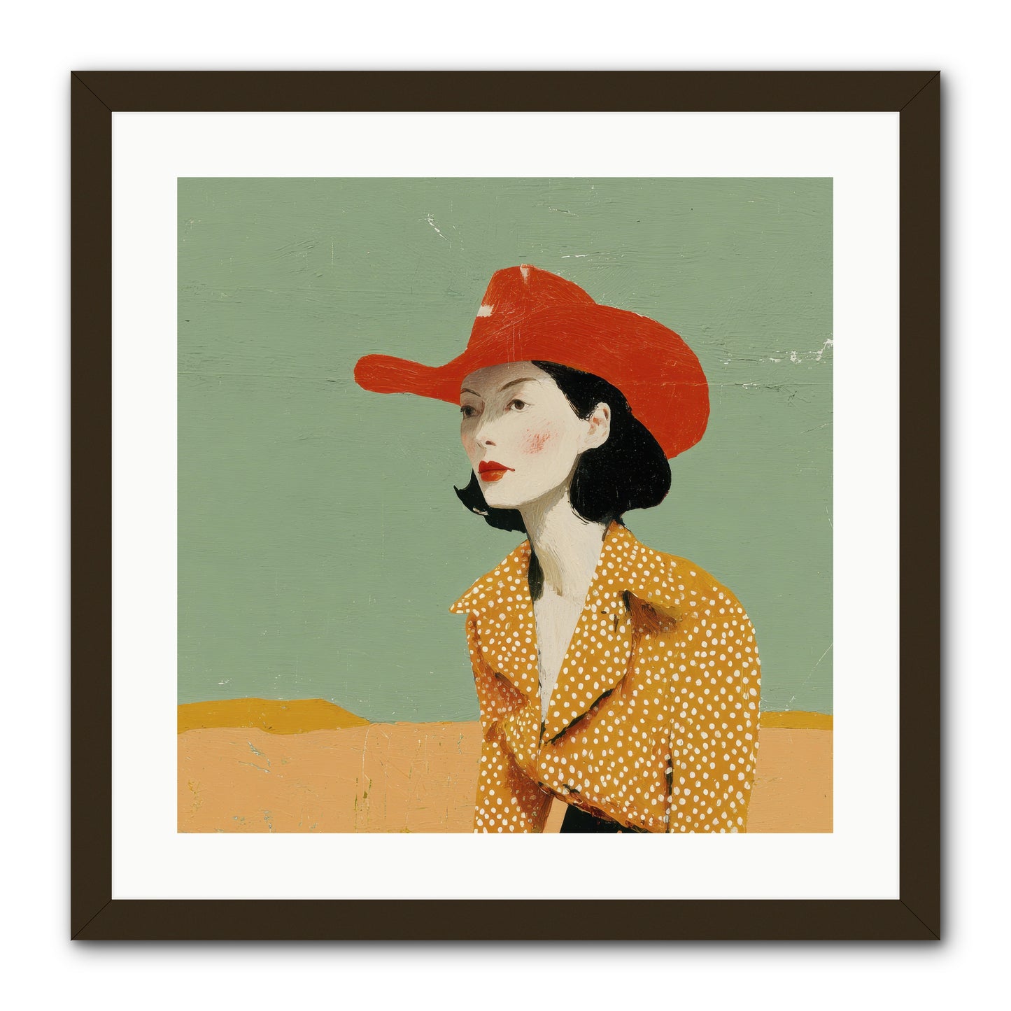 Royalty Meets Ritual -- Framed Print - Black 20x20