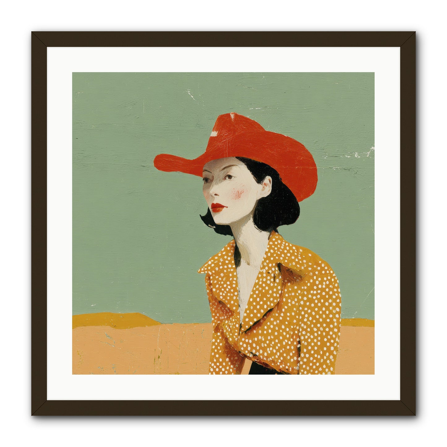 Royalty Meets Ritual -- Framed Print - Black 24x24
