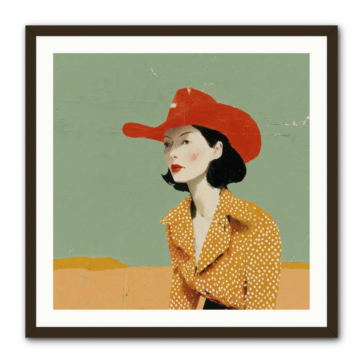 Royalty Meets Ritual -- Framed Print - Black 30x30
