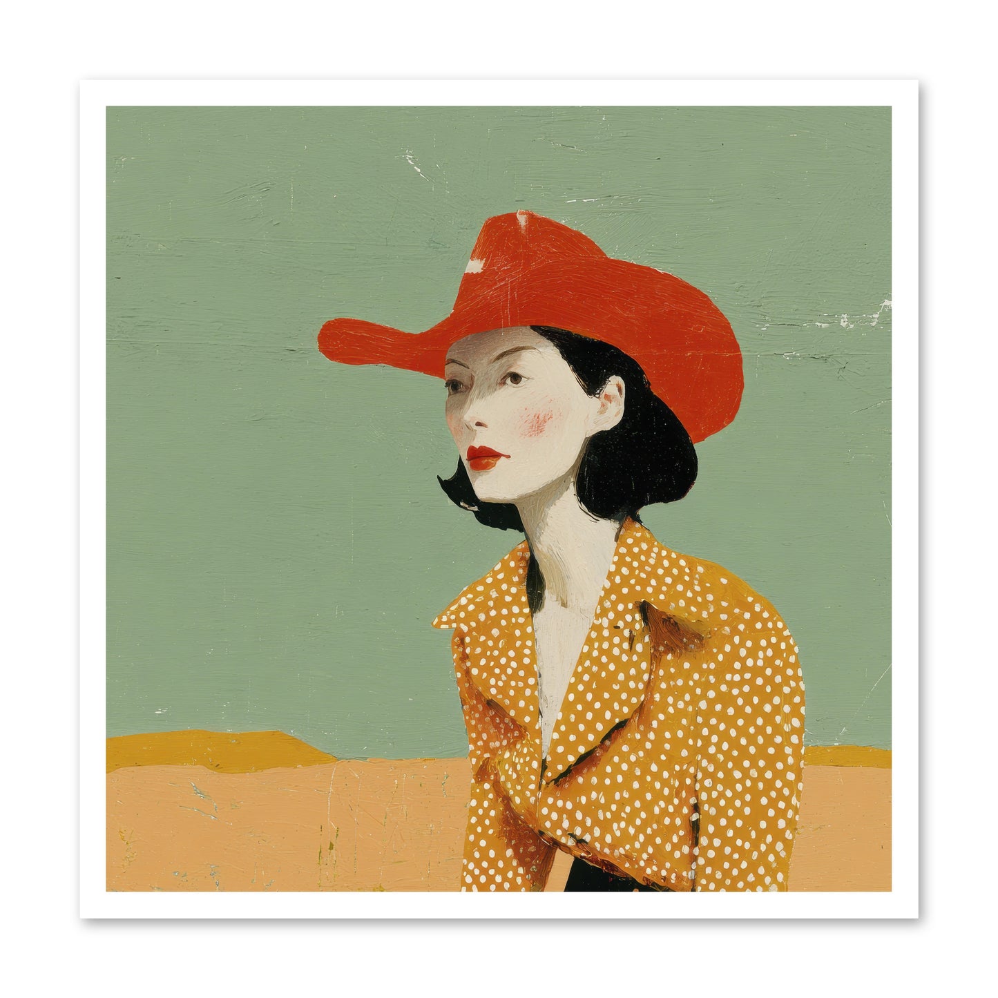 Royalty Meets Ritual -- Paper Print 30x30