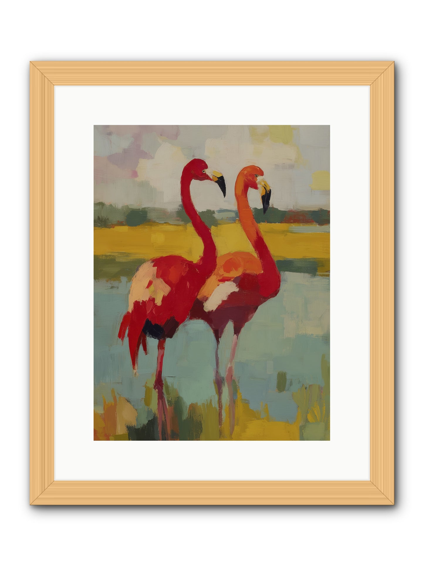 Ruby Dreams  -- Framed Print - Natural 12x16