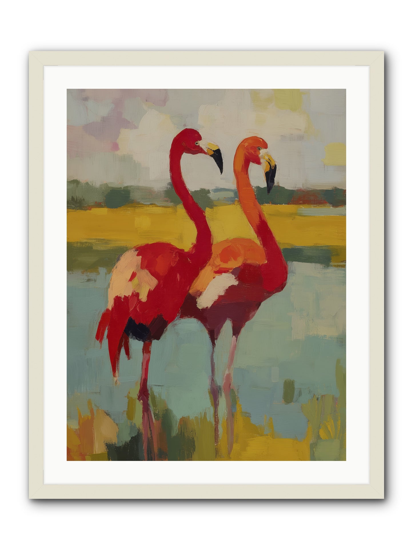 Ruby Dreams  -- Framed Print - White 24x32