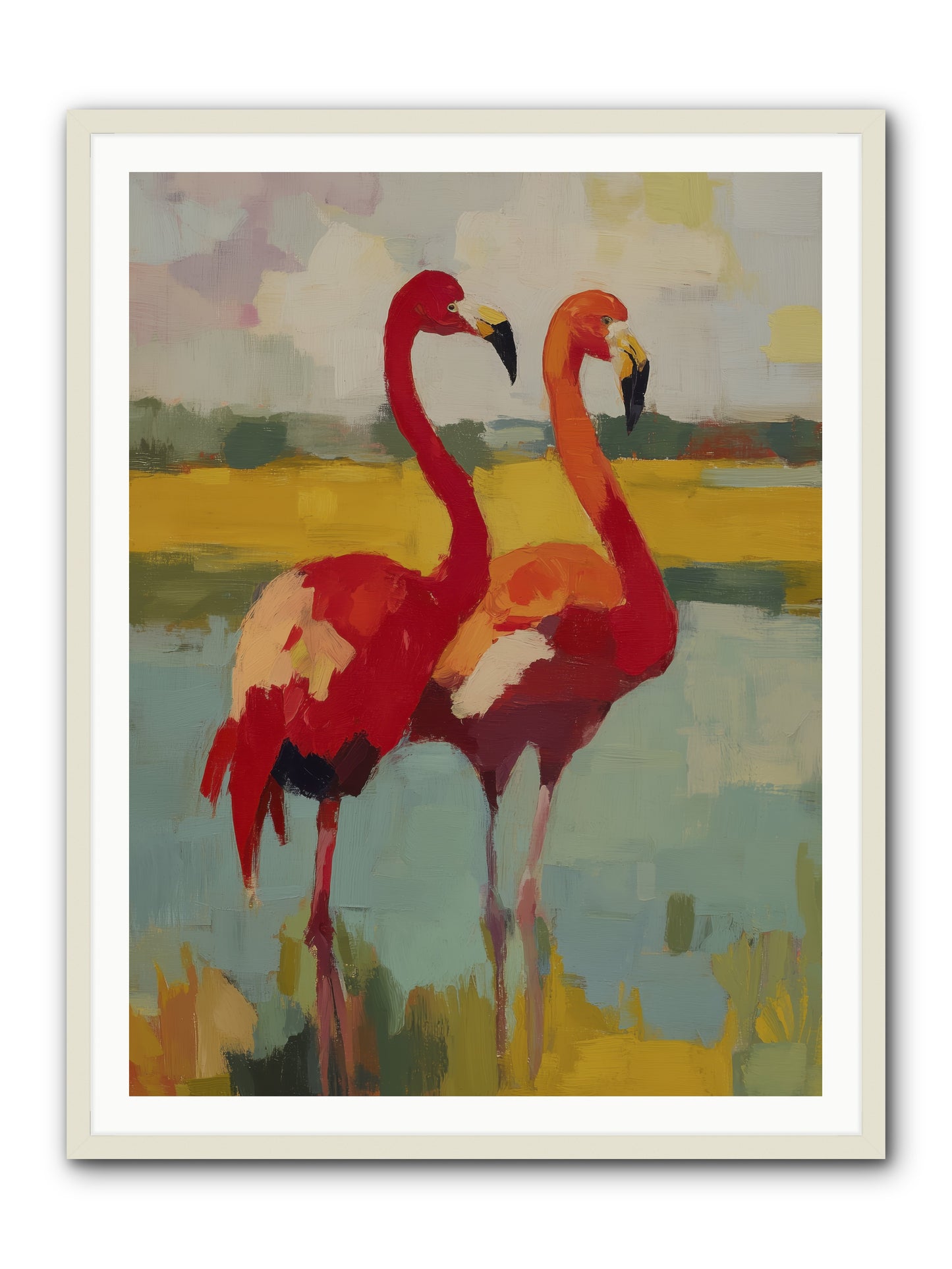 Ruby Dreams  -- Framed Print - White 36x48