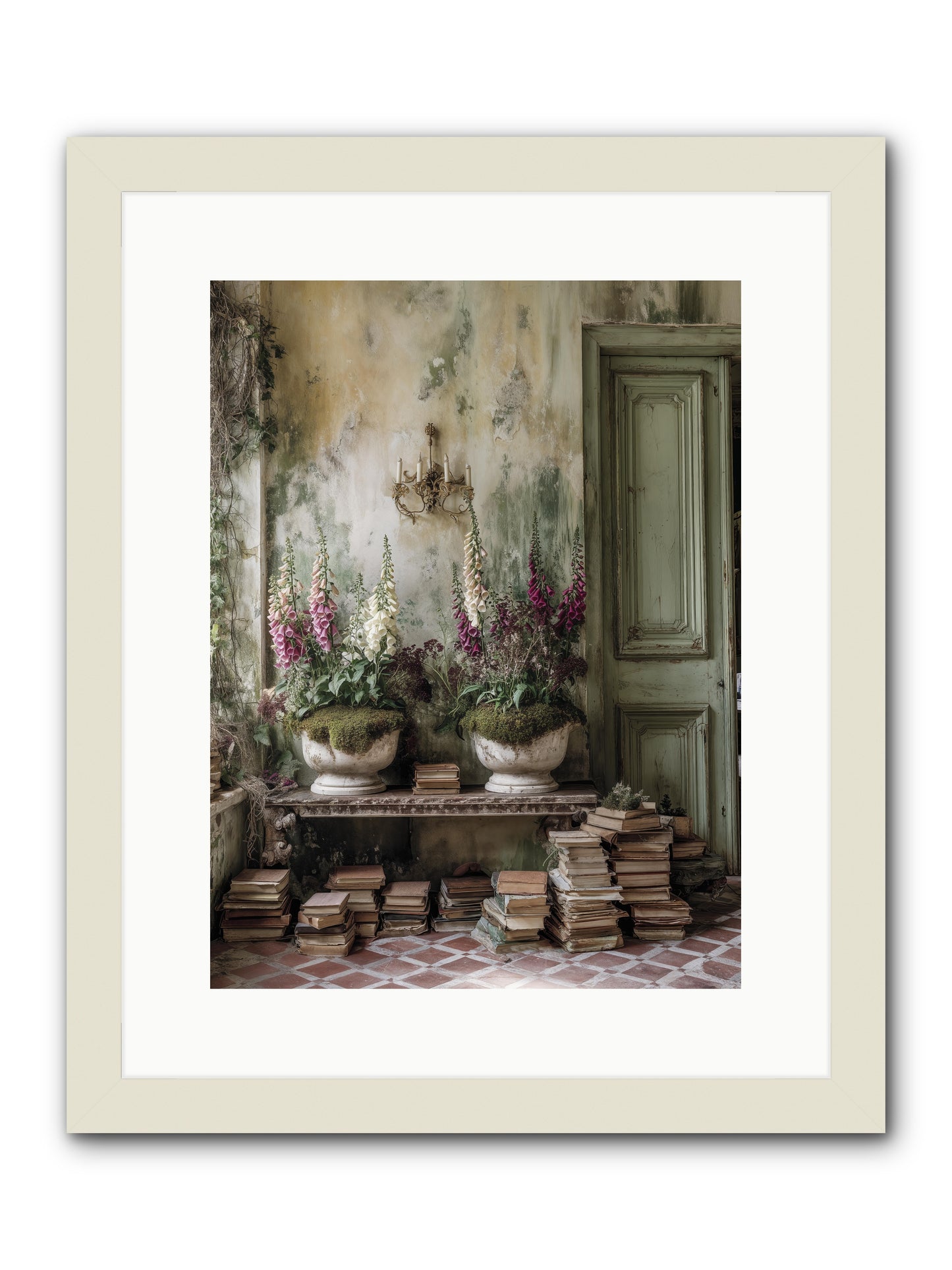 Rudyard -- Framed Print - White 12x16