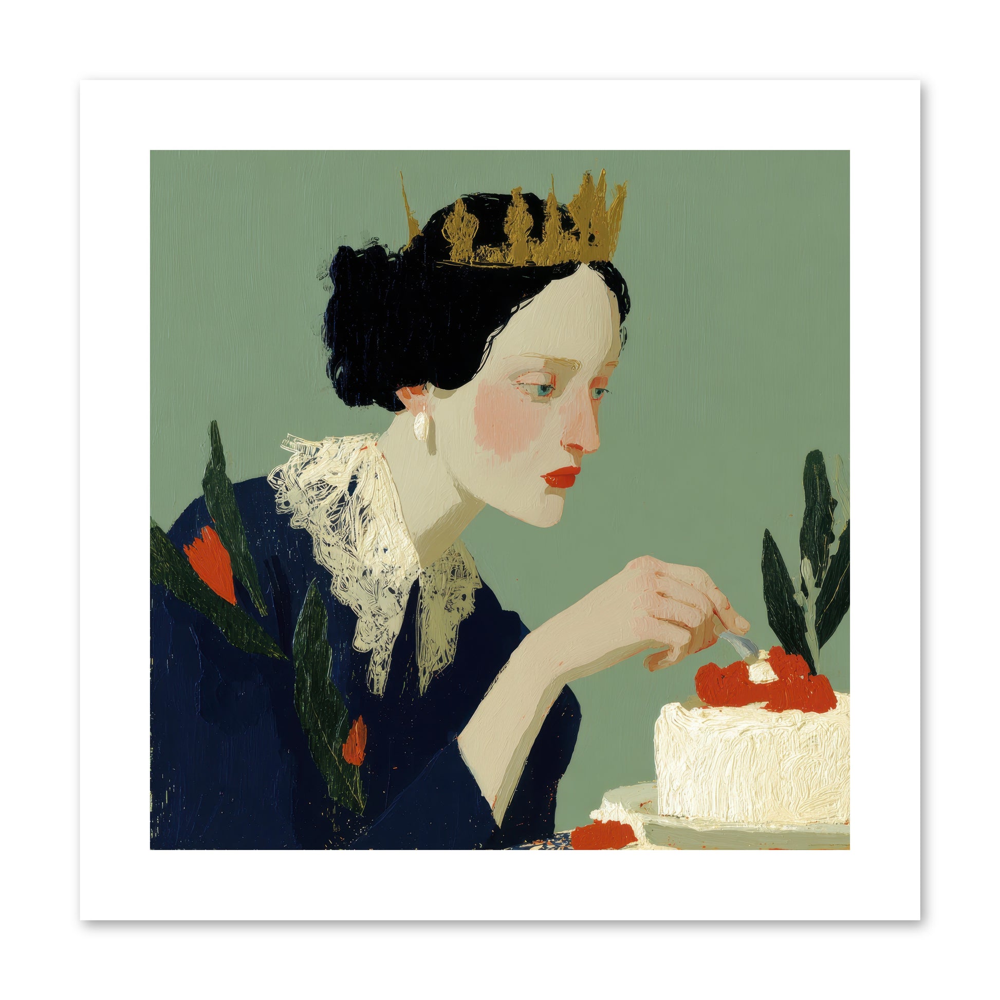 Ruled with Sweetness -- Paper Print 10x10