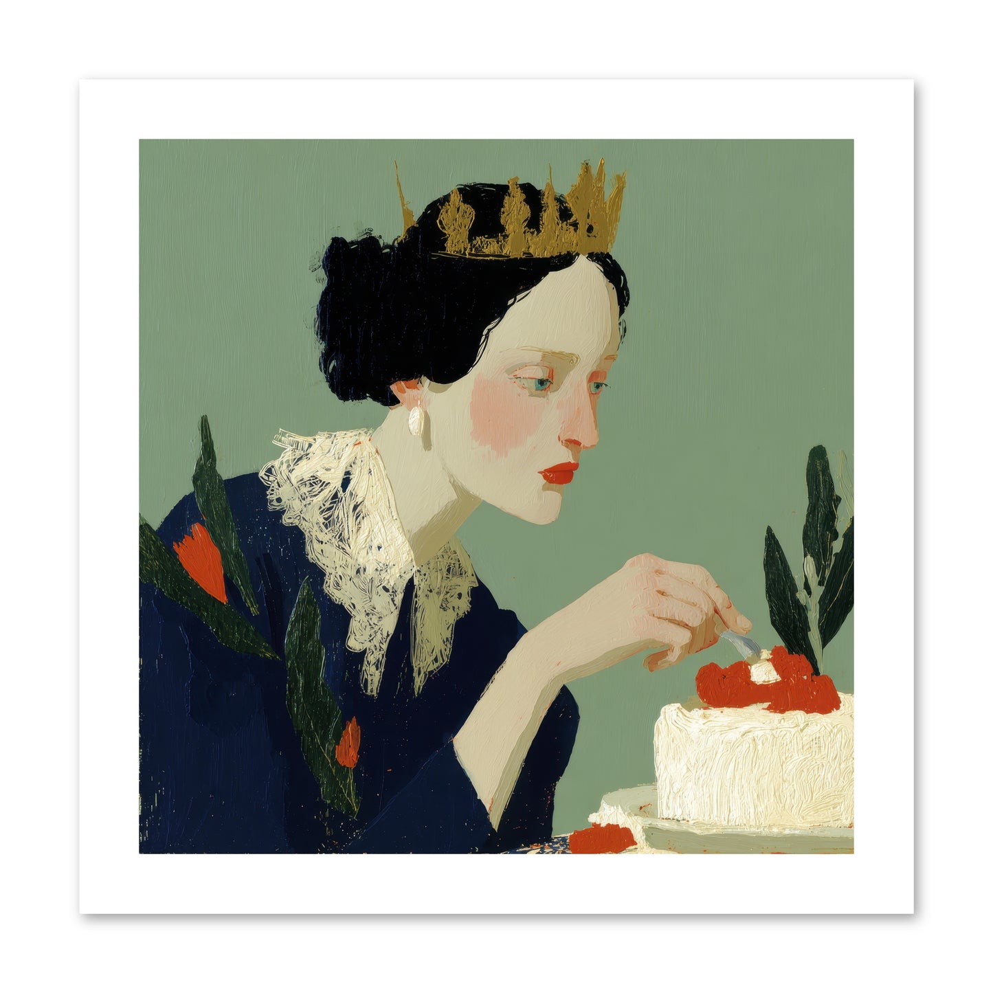 Ruled with Sweetness -- Paper Print 12x12
