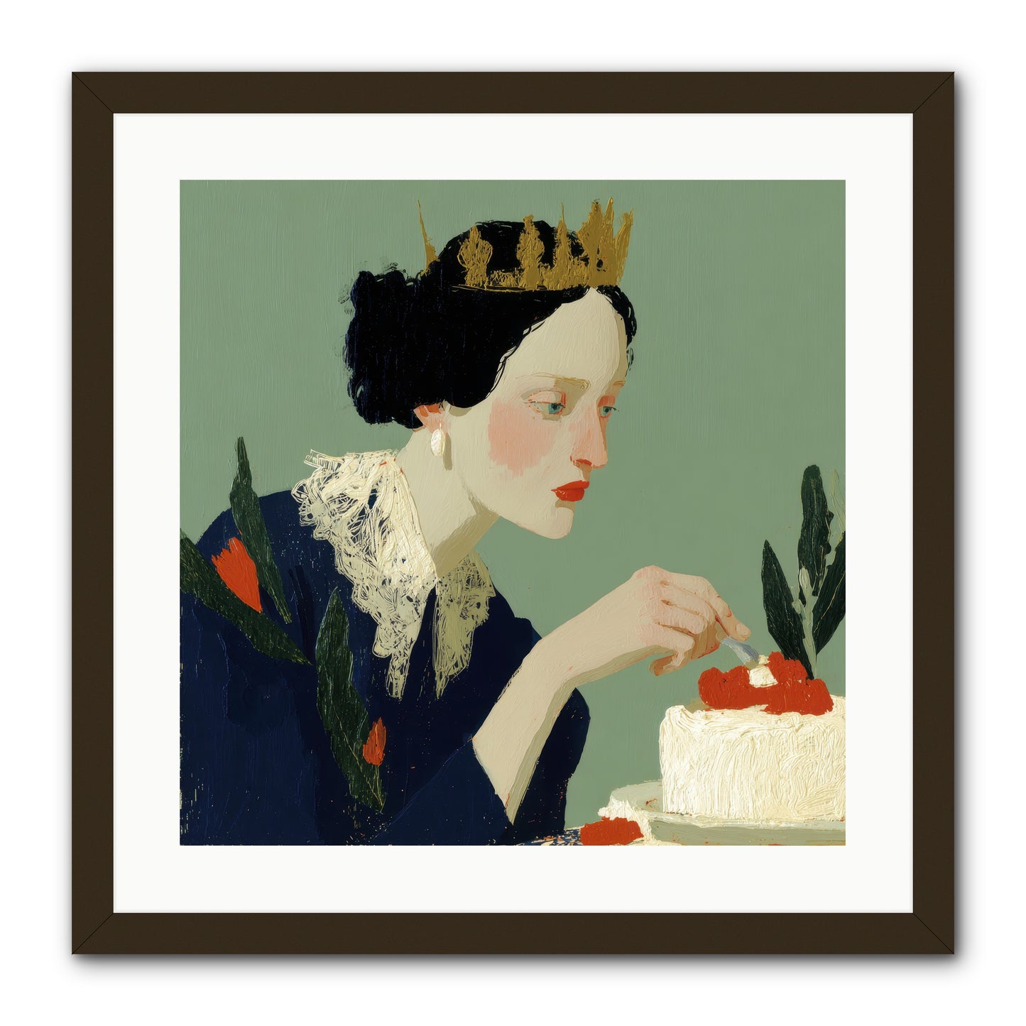 Ruled with Sweetness -- Framed Print - Black 20x20