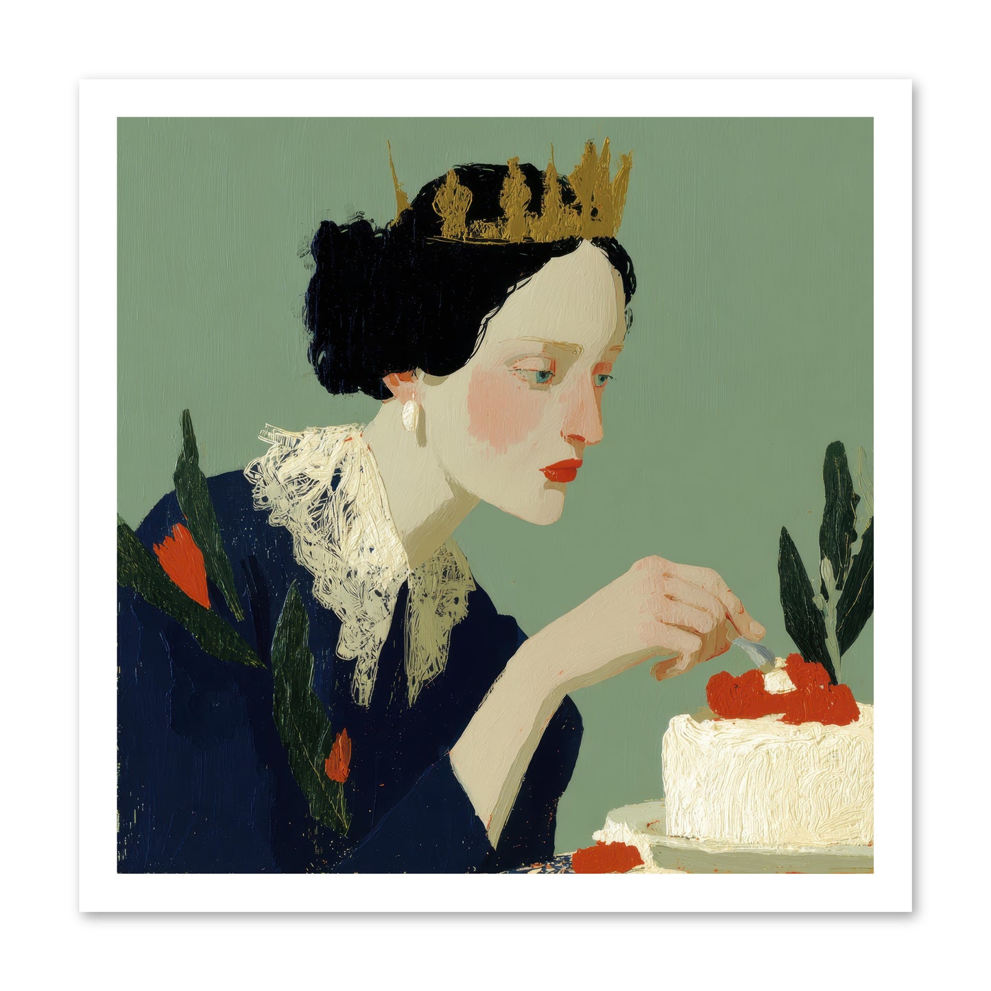 Ruled with Sweetness -- Loose Canvas Print 20x20