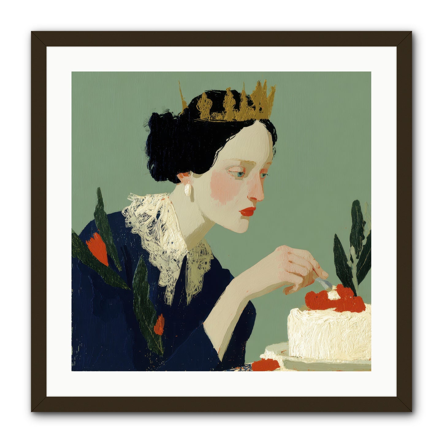 Ruled with Sweetness -- Framed Print - Black 24x24