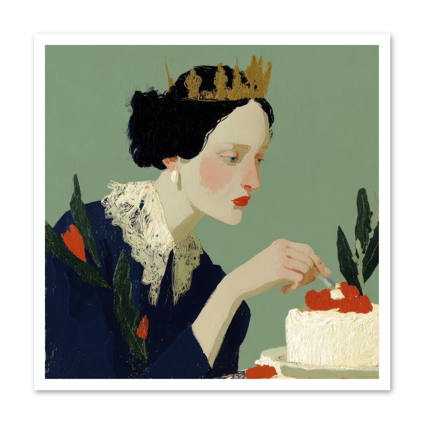 Ruled with Sweetness -- Paper Print 30x30
