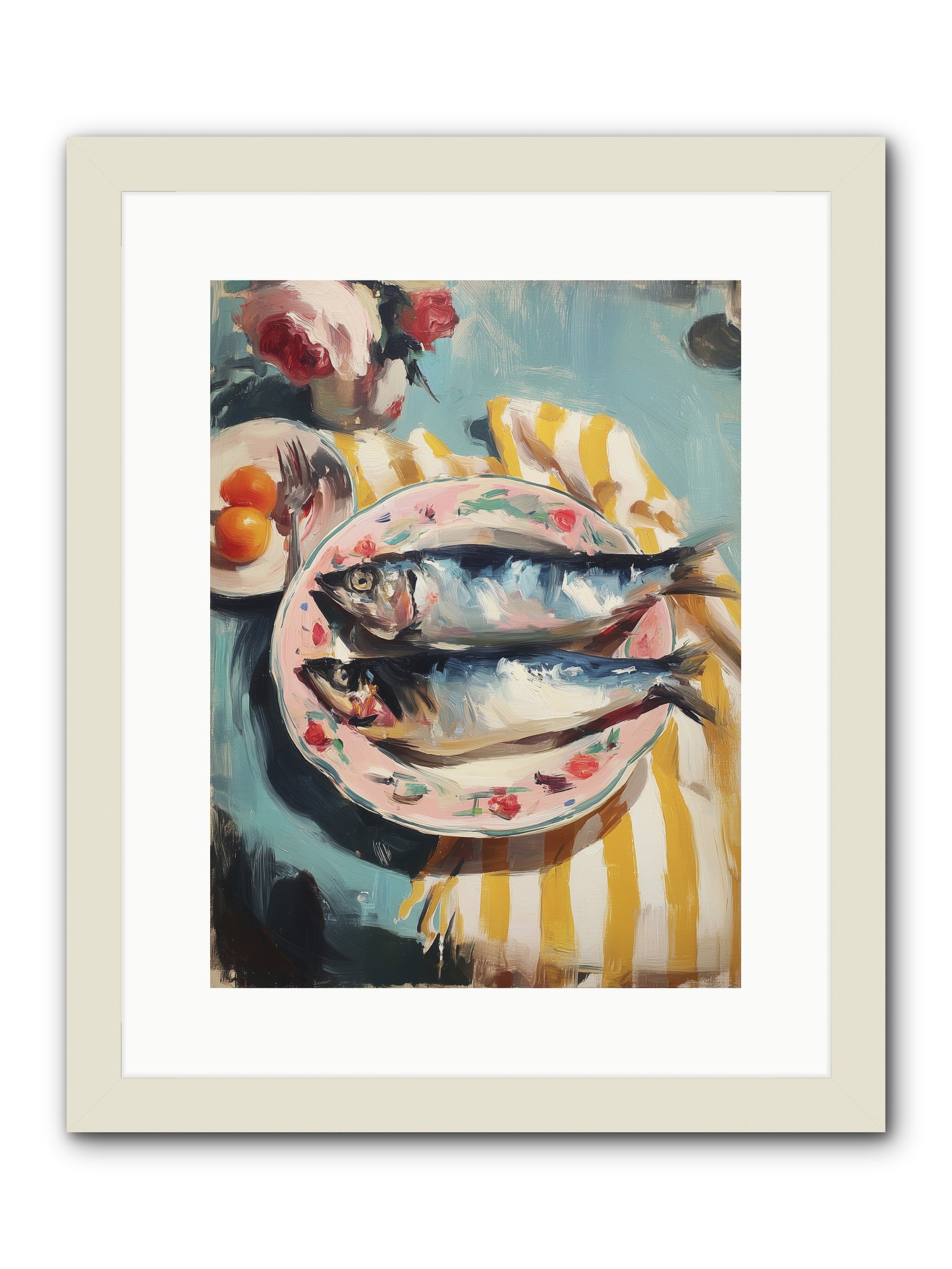 Rural France -- Framed Print - White 12x16