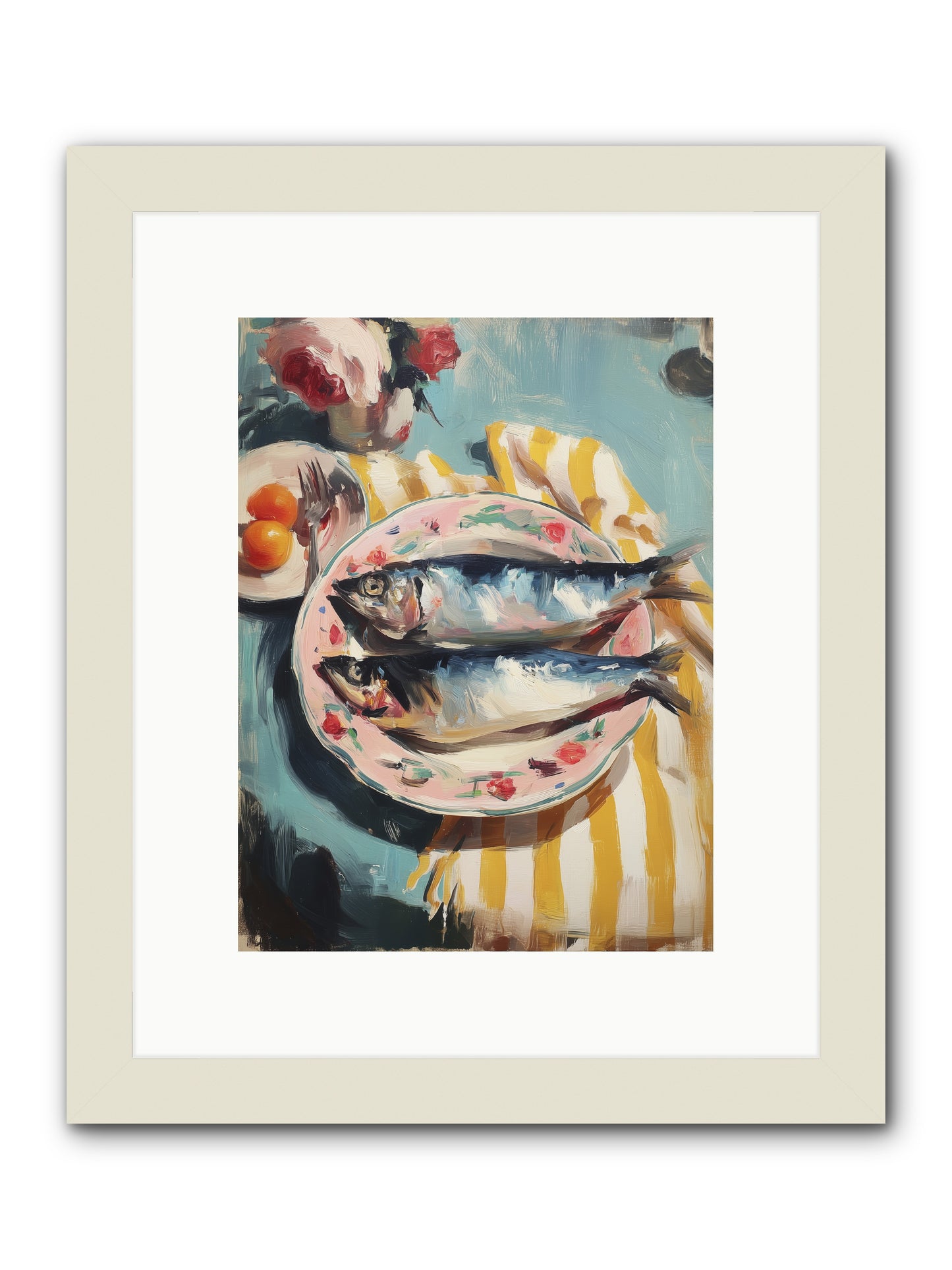 Rural France -- Framed Print - White 9x12