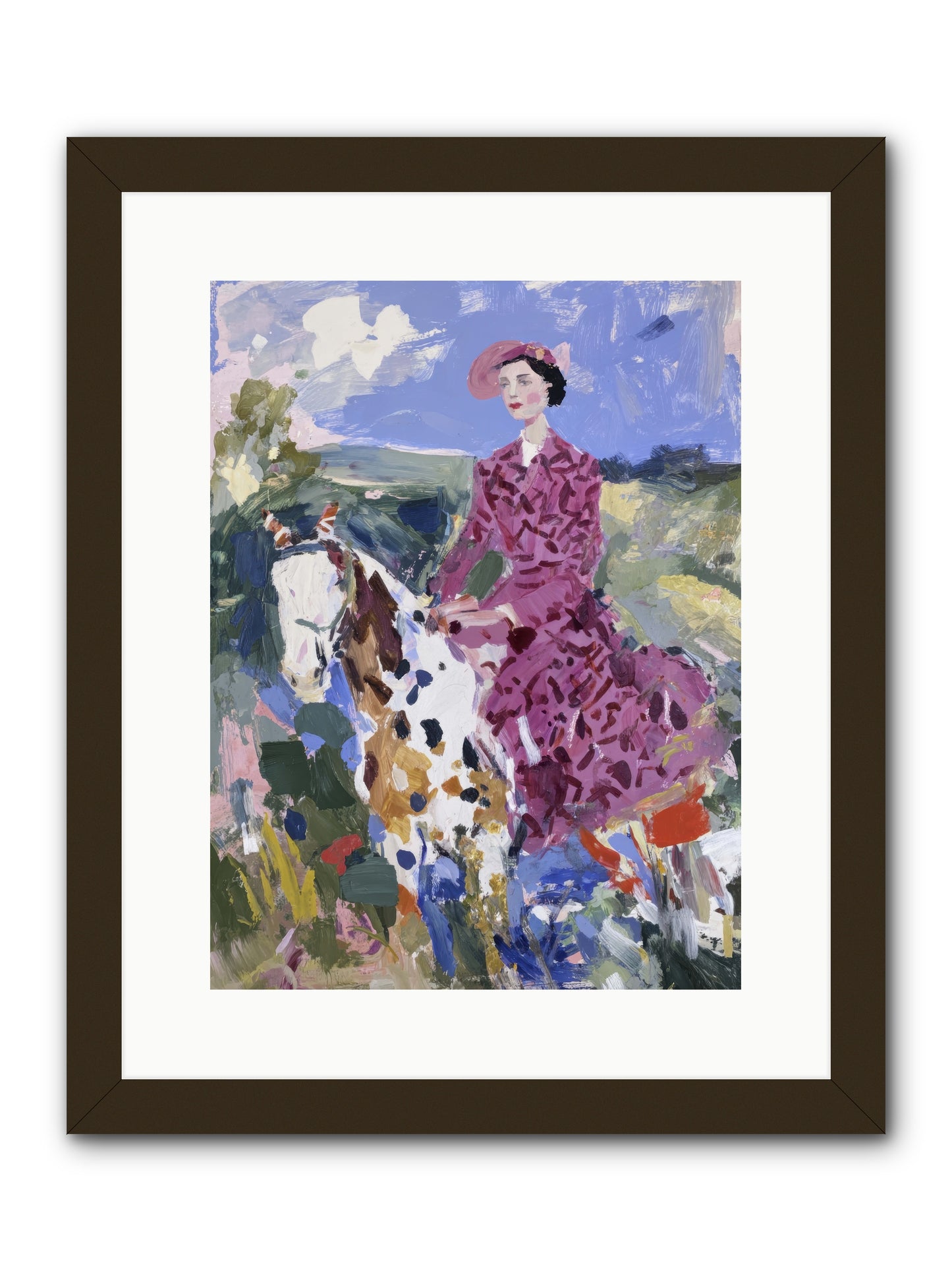 Rural Routes -- Framed Print - Black 12x16