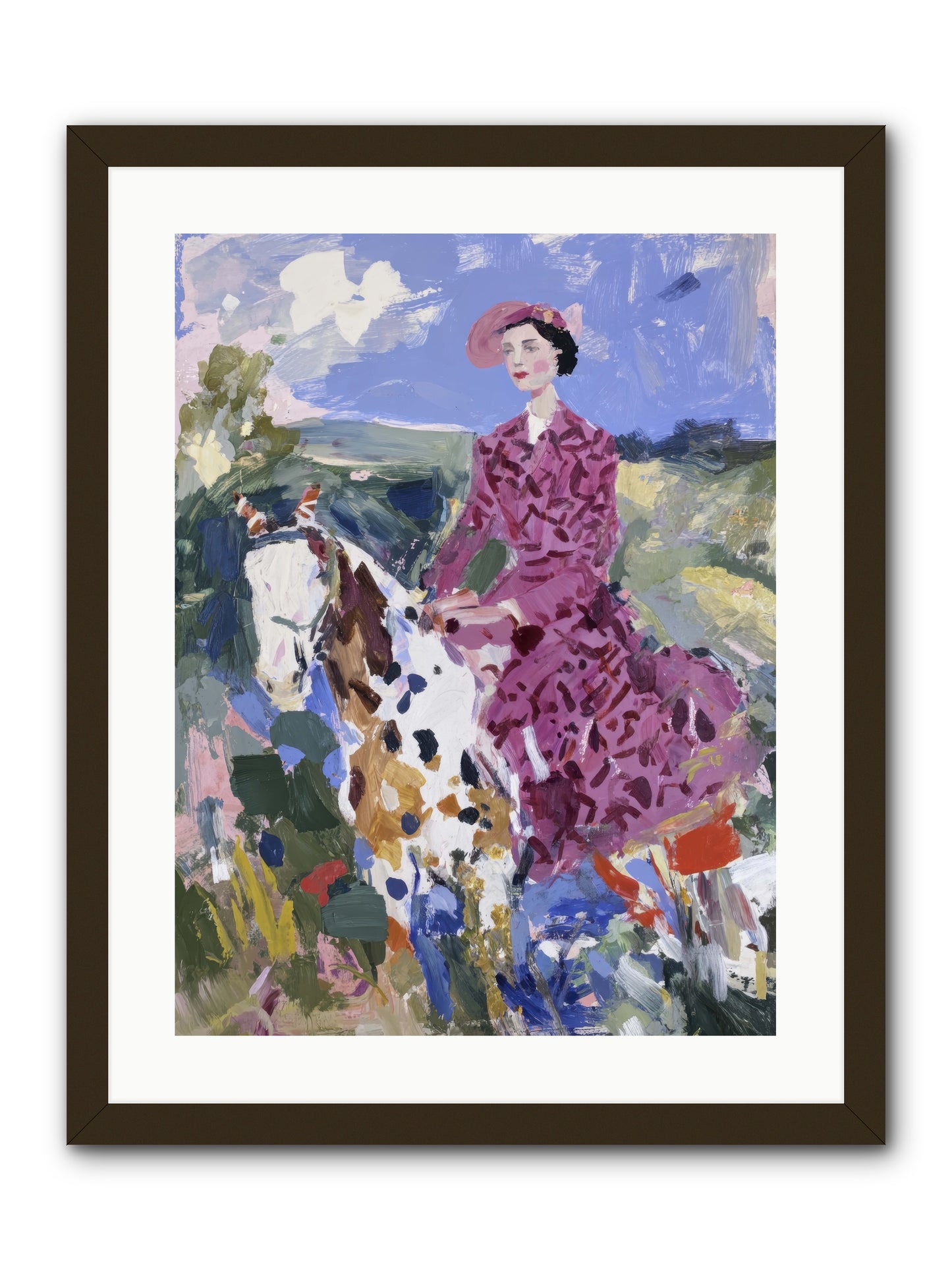 Rural Routes -- Framed Print - Black 18x24