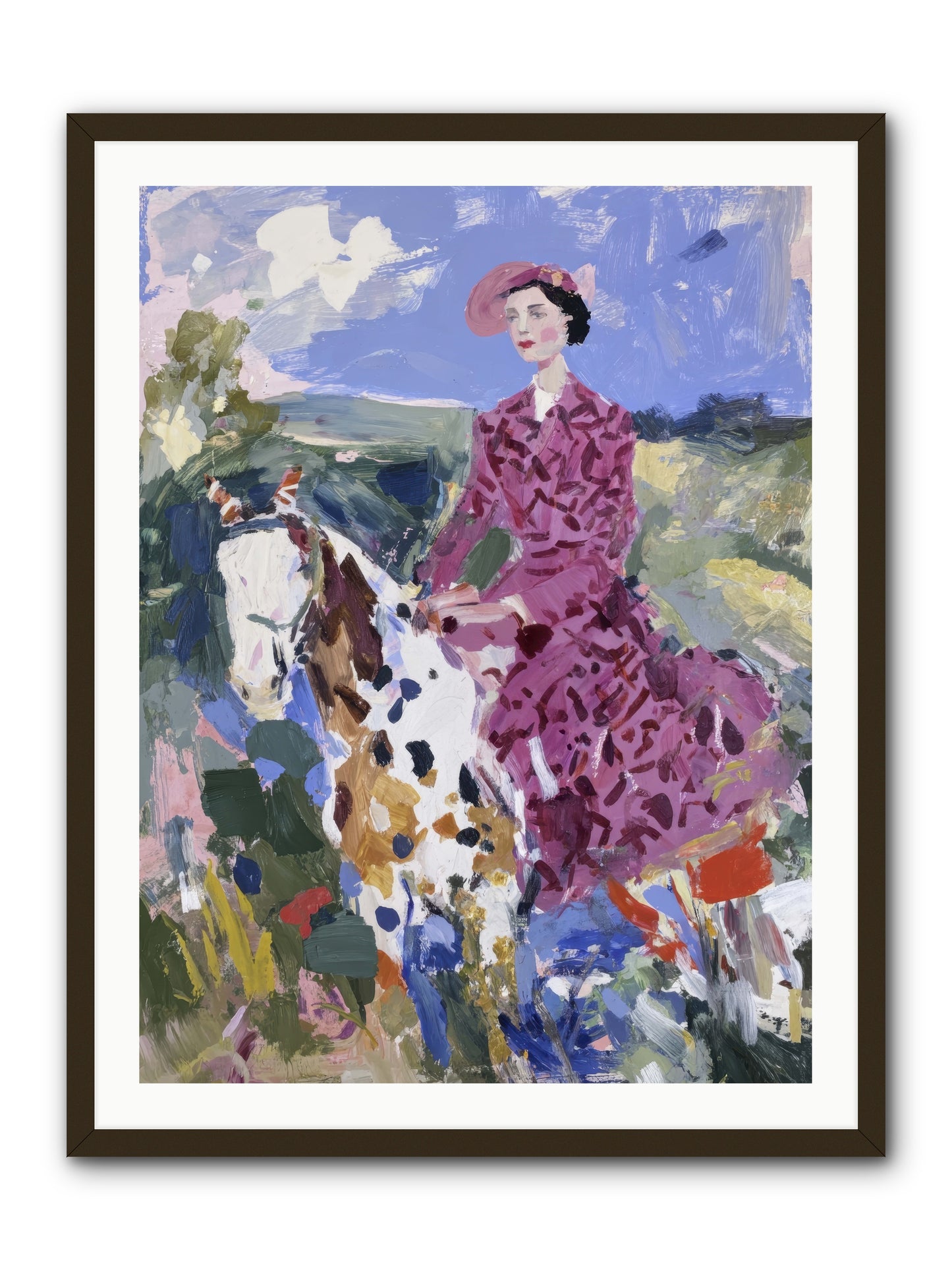 Rural Routes -- Framed Print - Black 30x40