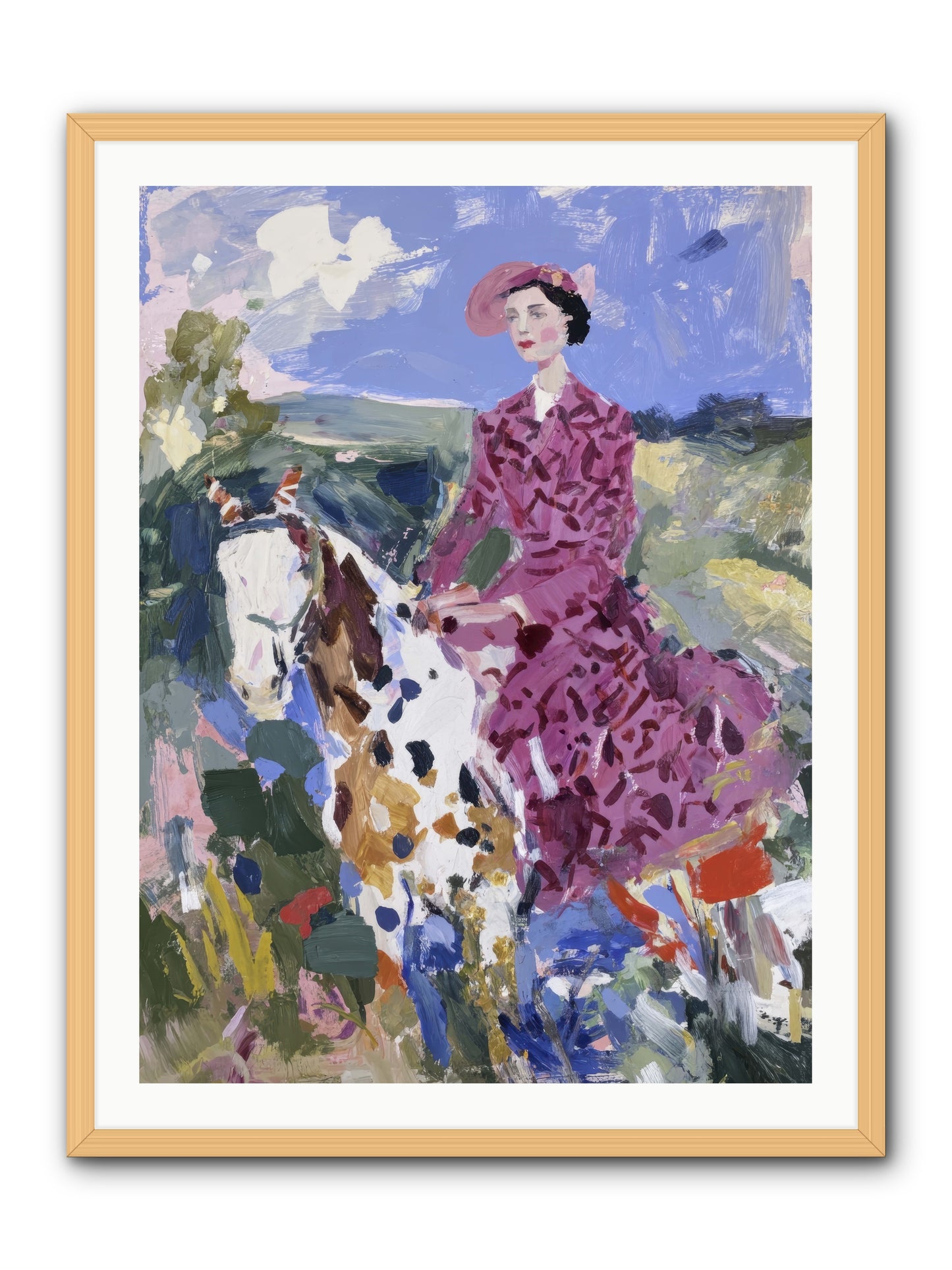 Rural Routes -- Framed Print - Natural 30x40