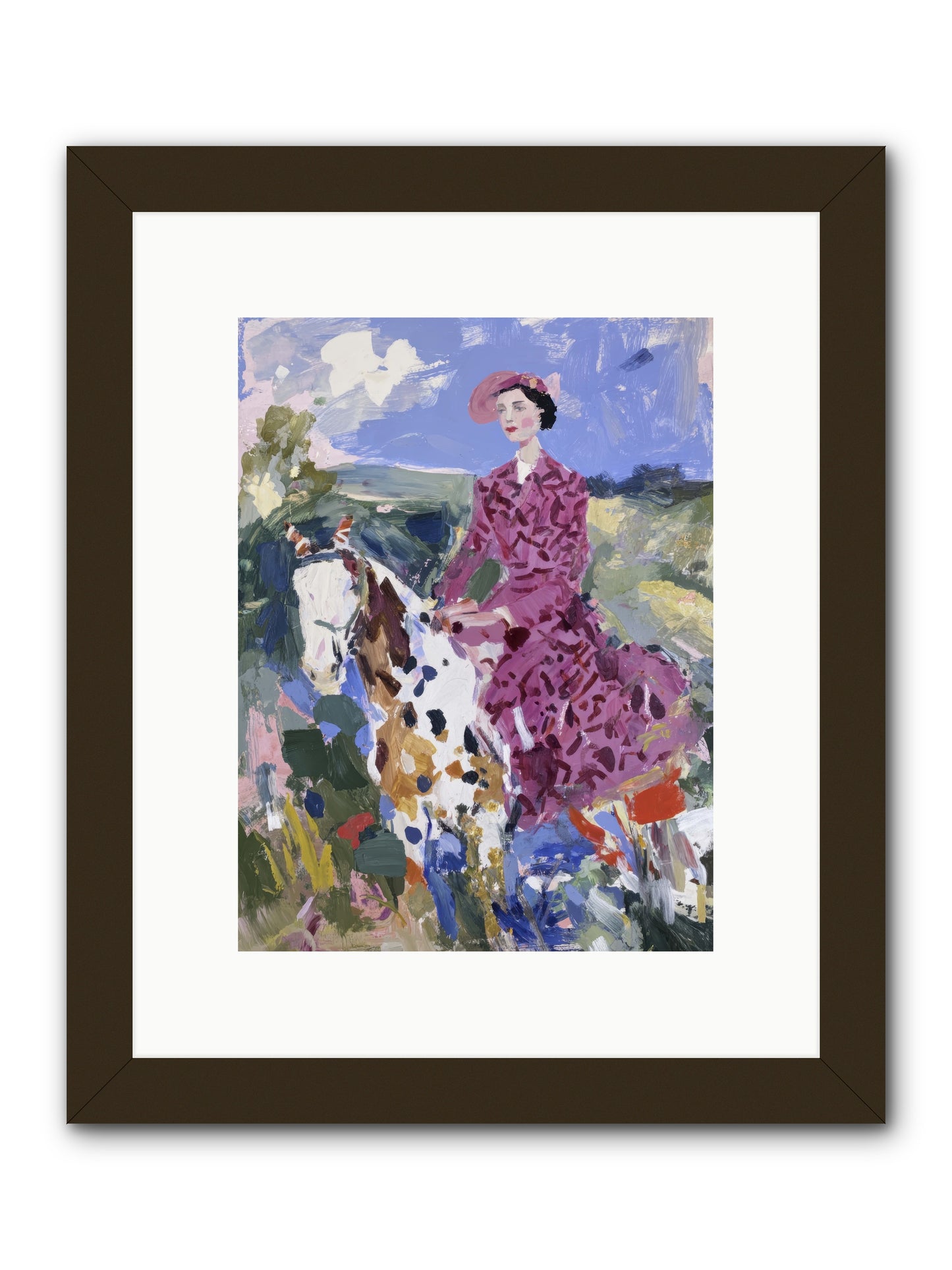 Rural Routes -- Framed Print - Black 9x12