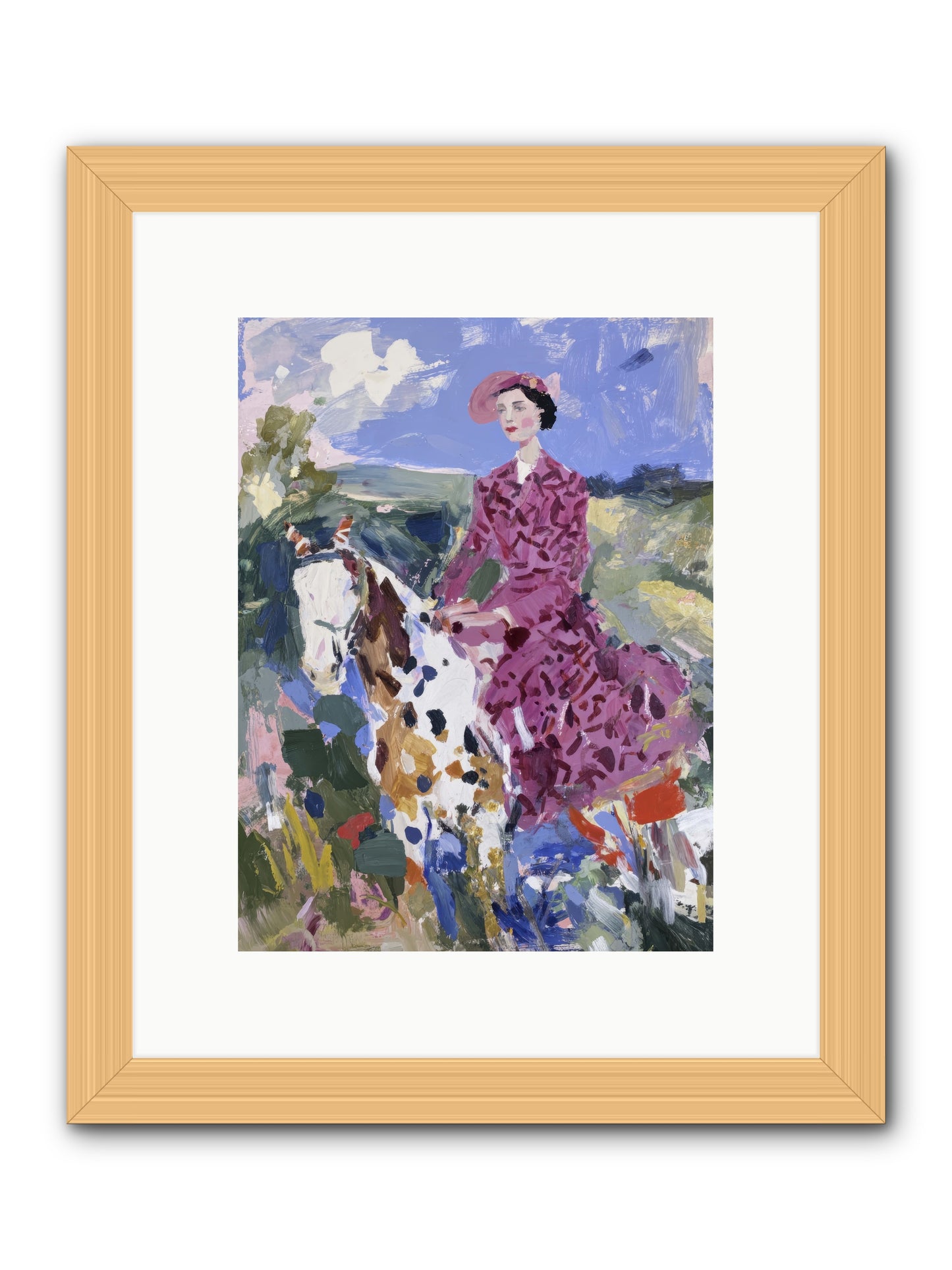 Rural Routes -- Framed Print - Natural 9x12