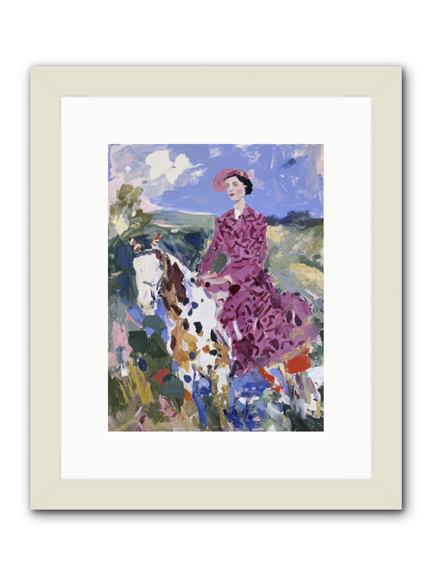 Rural Routes -- Framed Print - White 9x12