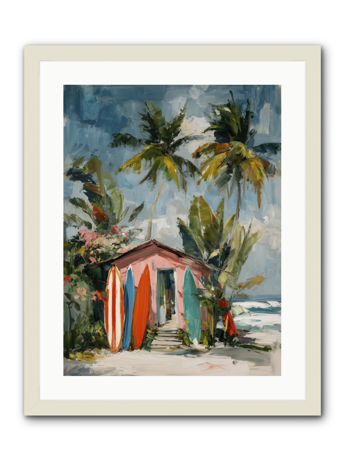 Rustic Refuge  -- Framed Print - White 18x24