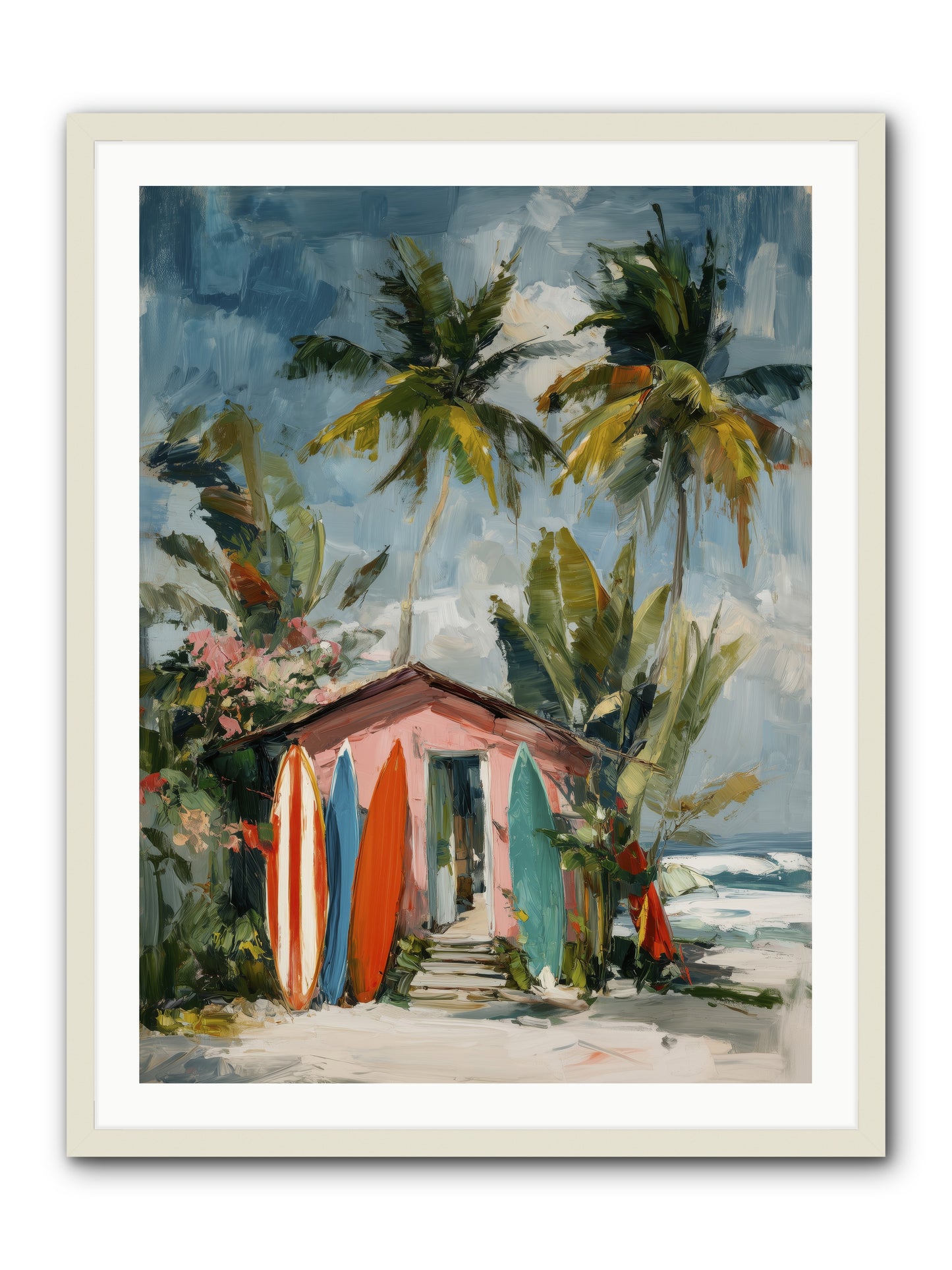 Rustic Refuge  -- Framed Print - White 30x40